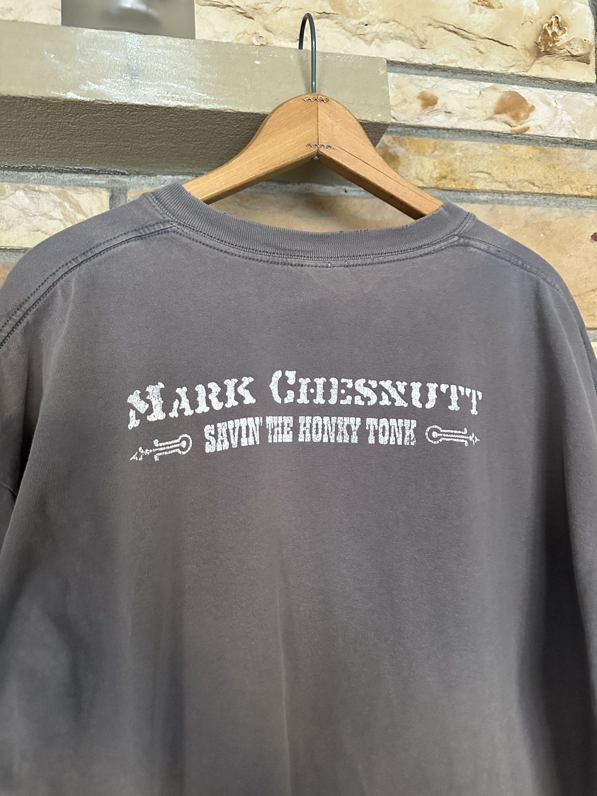 Vintage Vintage Y2K Mark Chesnutt Country Faded Thrashed Graphic Tee Size US XXL / EU 58 / 5 - 6 Thumbnail