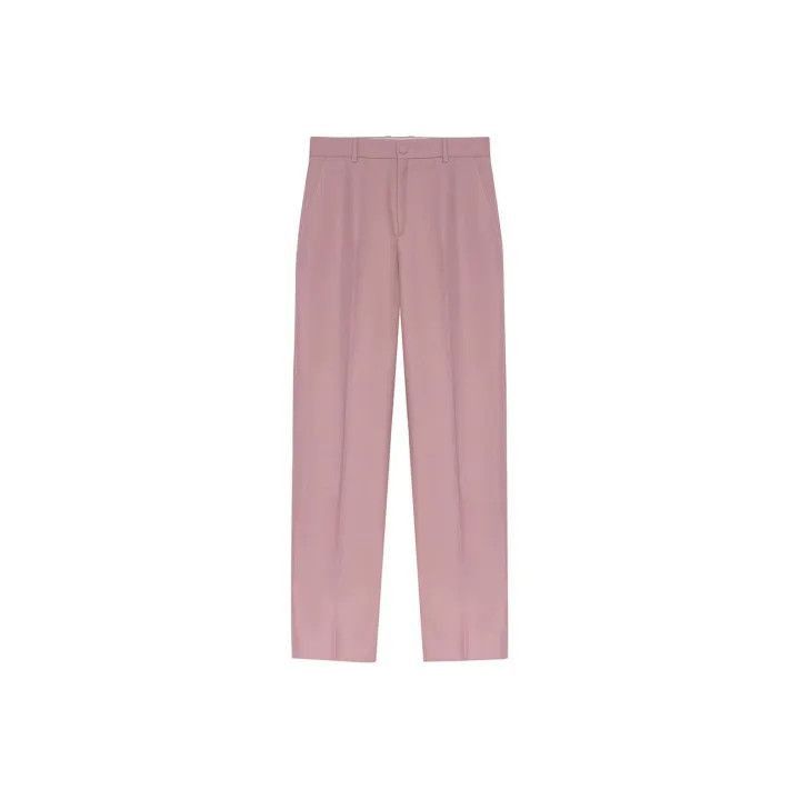 Gucci Gucci SS22 Pink Straight-Leg Suit Trousers-2507 Size 37" - 1 Thumbnail