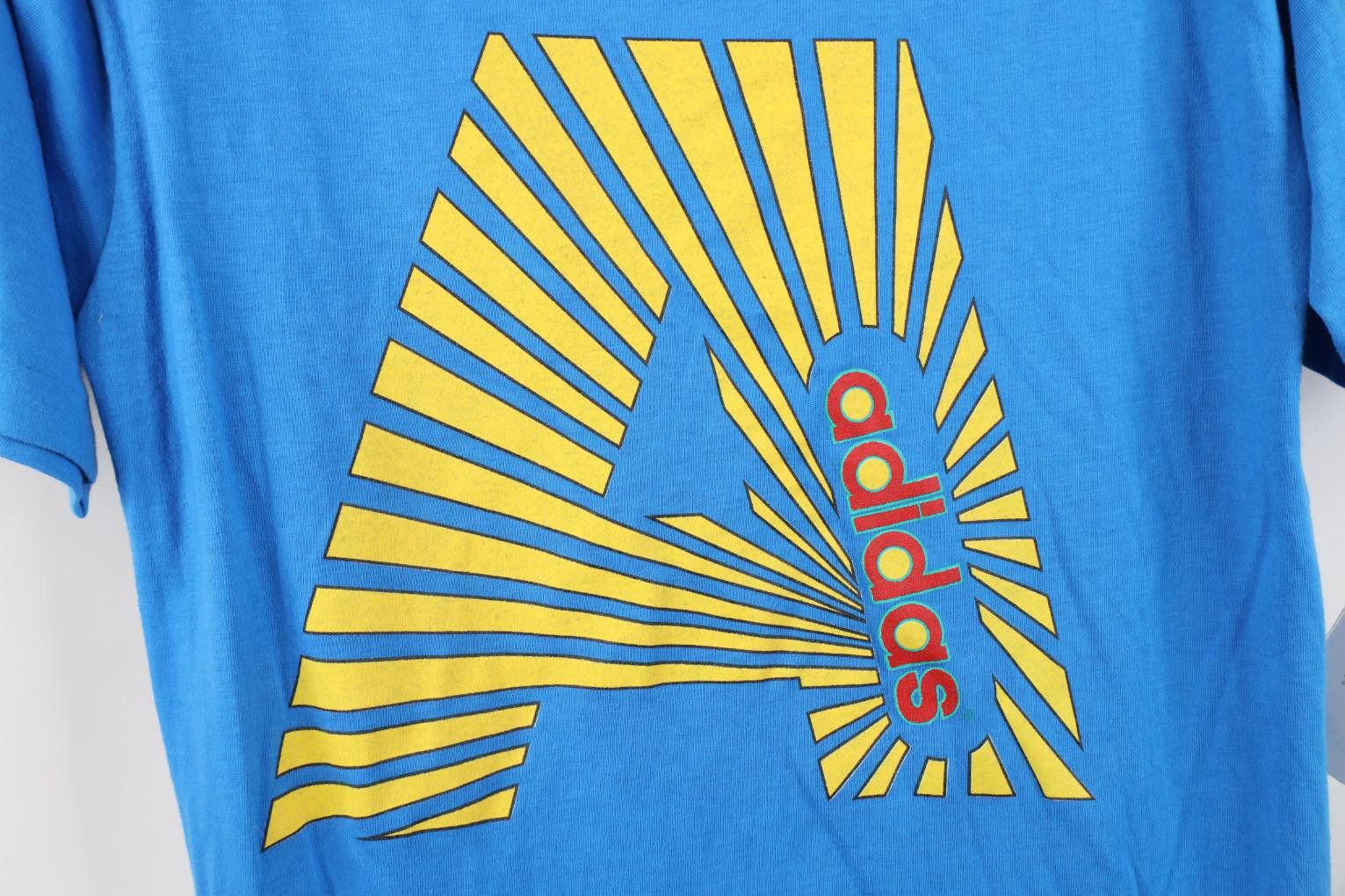 Adidas Deadstock Vintage 80s Adidas Olympics Sunburst T-Shirt USA Size US M / EU 48-50 / 2 - 4 Thumbnail