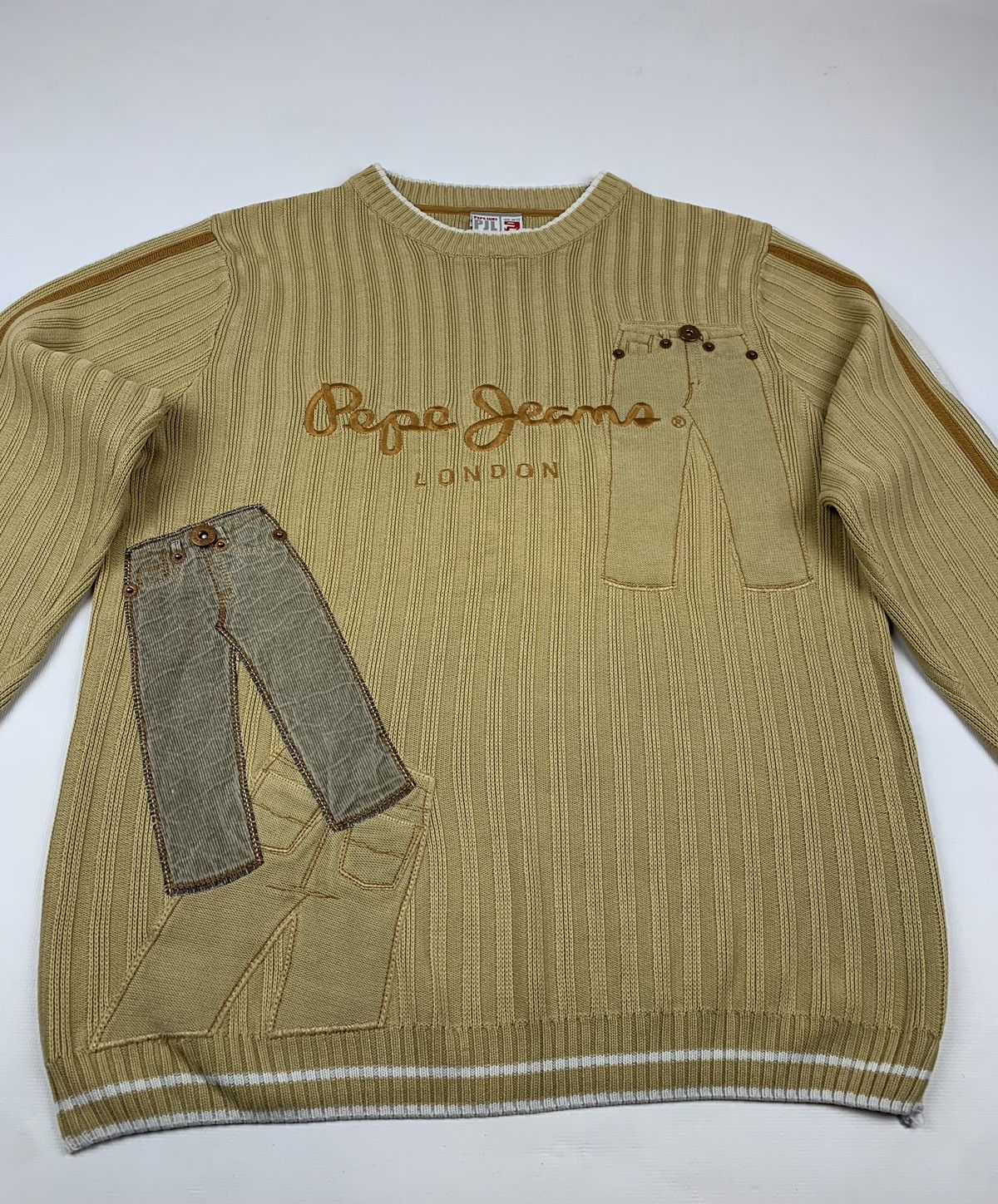 Hysteric Glamour Pepe Jeans London Crazy Vintage Sweater Y2K Style Size US M / EU 48-50 / 2 - 2 Thumbnail
