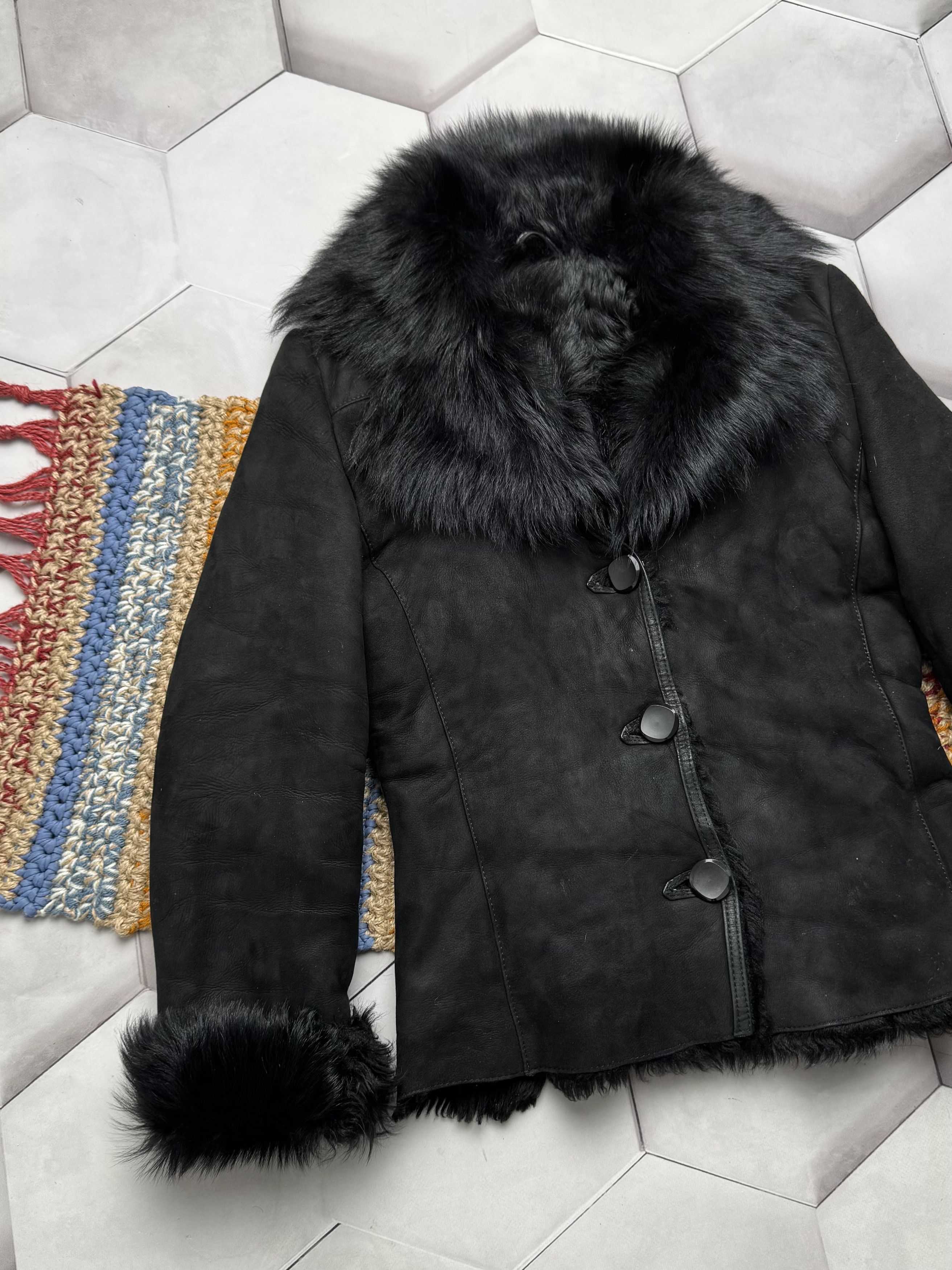 Japanese Brand Vintage Real Sheepskin Jacket (E4) Size S / US 4 / IT 40 - 2 Thumbnail