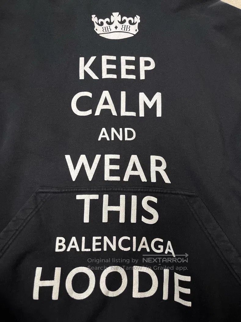 Balenciaga Balenciaga Letter Print Hooded Long Sleeve Sweatshirt Size US XS / EU 42 / 0 - 3 Thumbnail