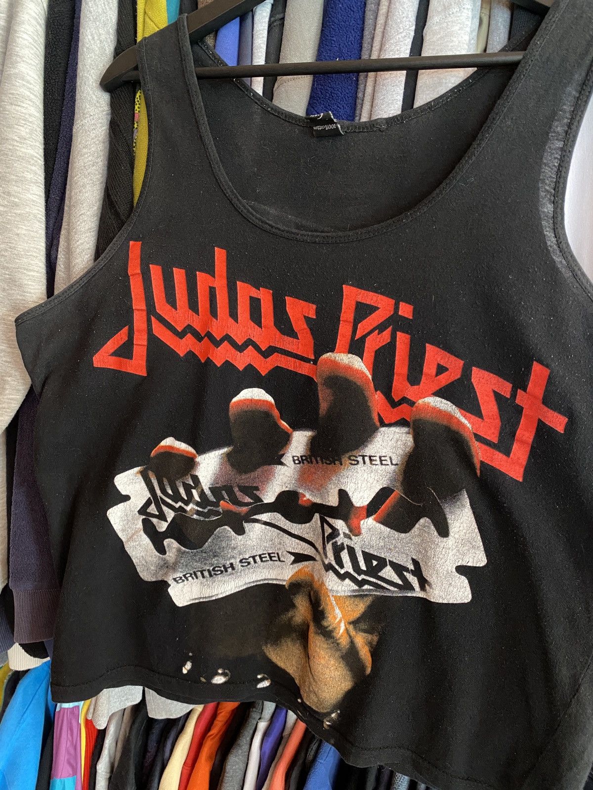 Band Tees VINTAGE JUDAS PRIEST BRITISH STEEL BOXY TANK TOP Size US M / EU 48-50 / 2 - 2 Thumbnail