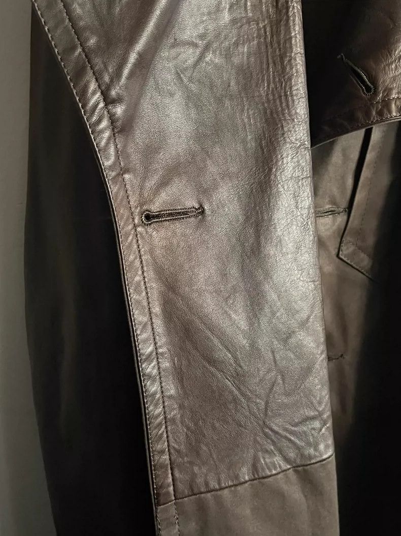 Yohji Yamamoto Yohji Yamamoto Leather Collar Windbreaker Jacket 2506-Nexta Size US M / EU 48-50 / 2 - 7 Thumbnail
