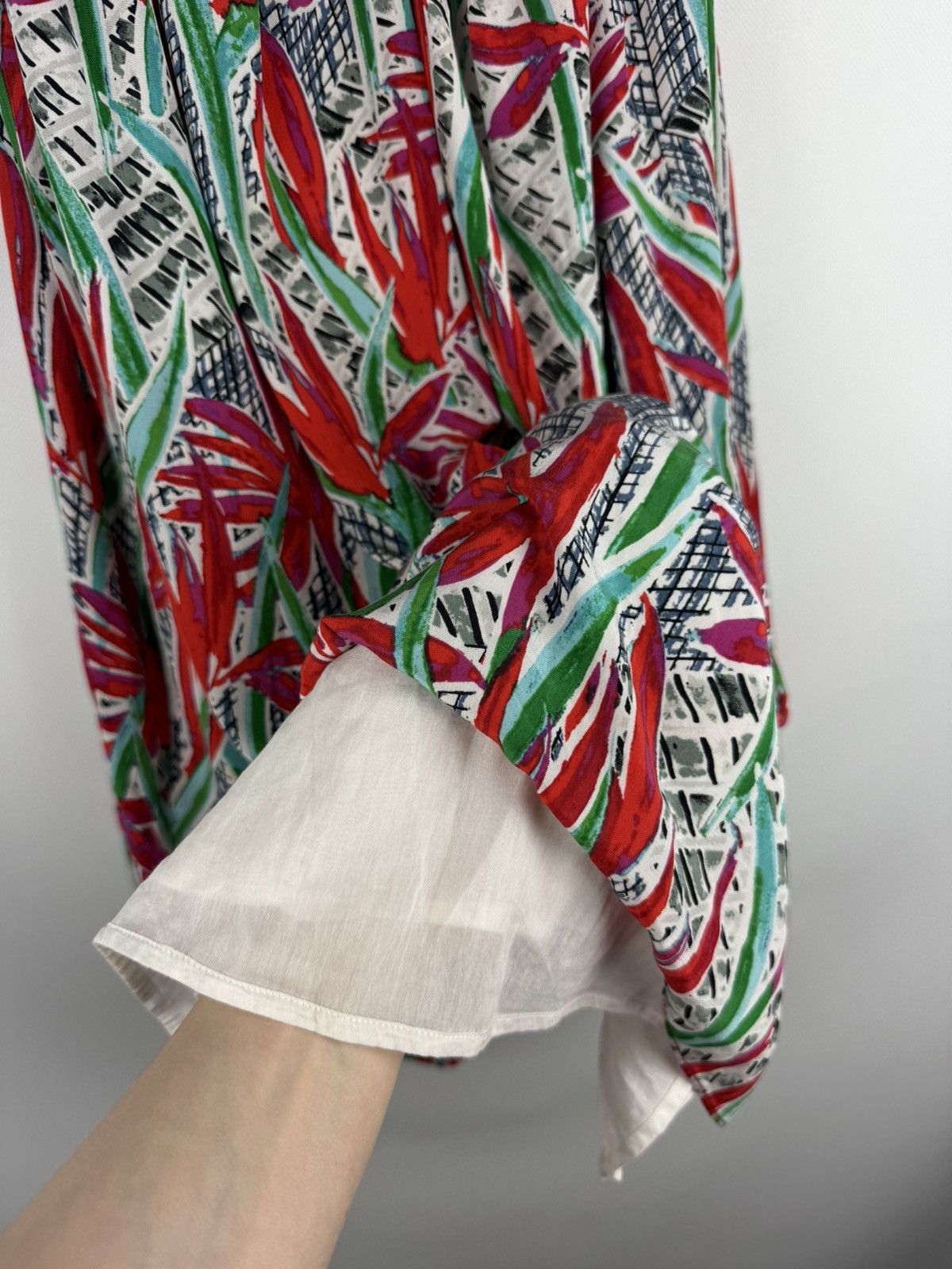 Kenzo Kenzo Ladies Floral Pattern Short Sleeve Silk Tunic Dress Size XS / US 0-2 / IT 36-38 - 9 Thumbnail