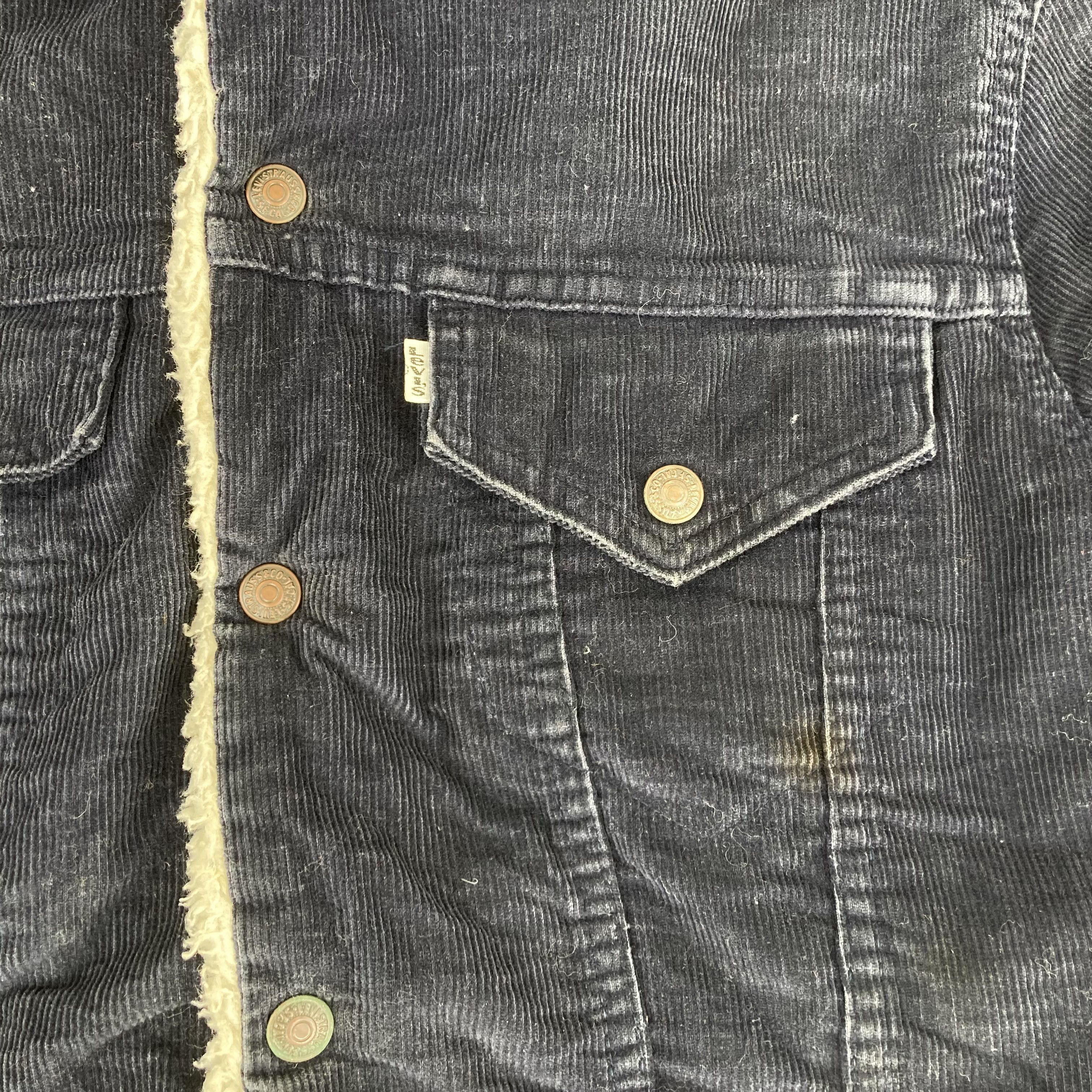 Levi's × Vintage Vtg Levis Sherpa Lined Denim Sz 36 Jacket Size US S / EU 44-46 / 1 - 5 Thumbnail