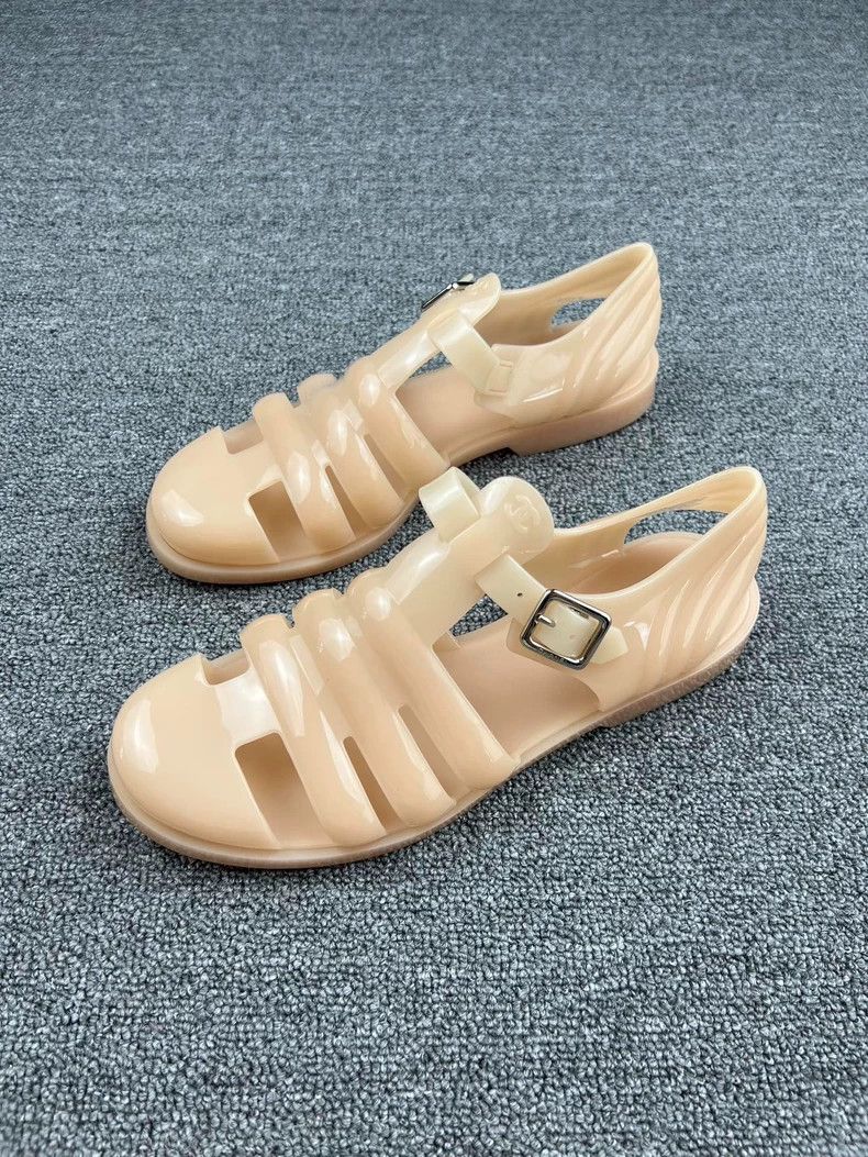 Chanel Chanel Beige Jelly Sandals-yf Size US 10.5 / EU 43-44 - 1 Thumbnail