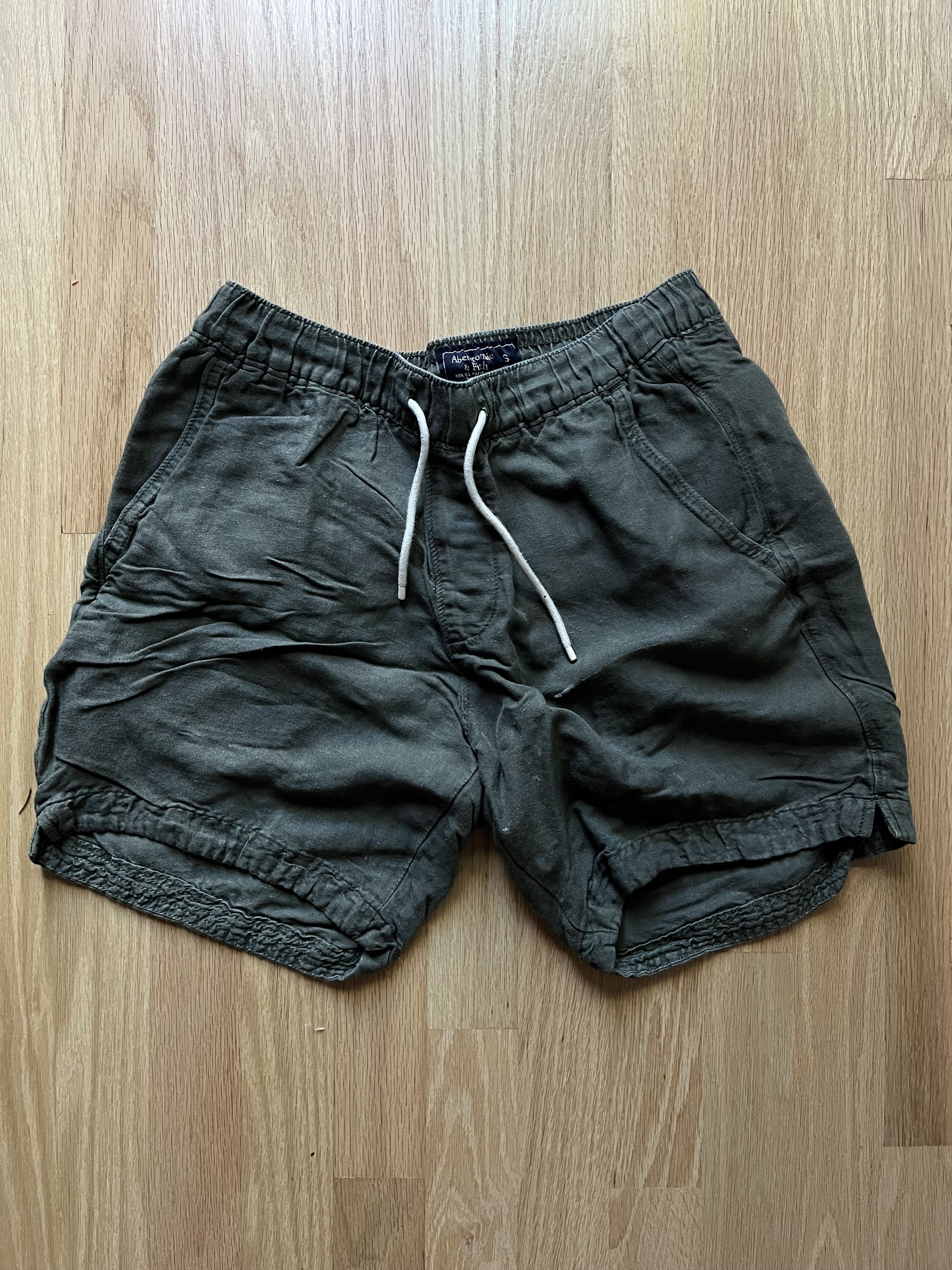 Abercrombie & Fitch Linen blend pull on shorts Size US 30 / EU 46 - 1 Thumbnail