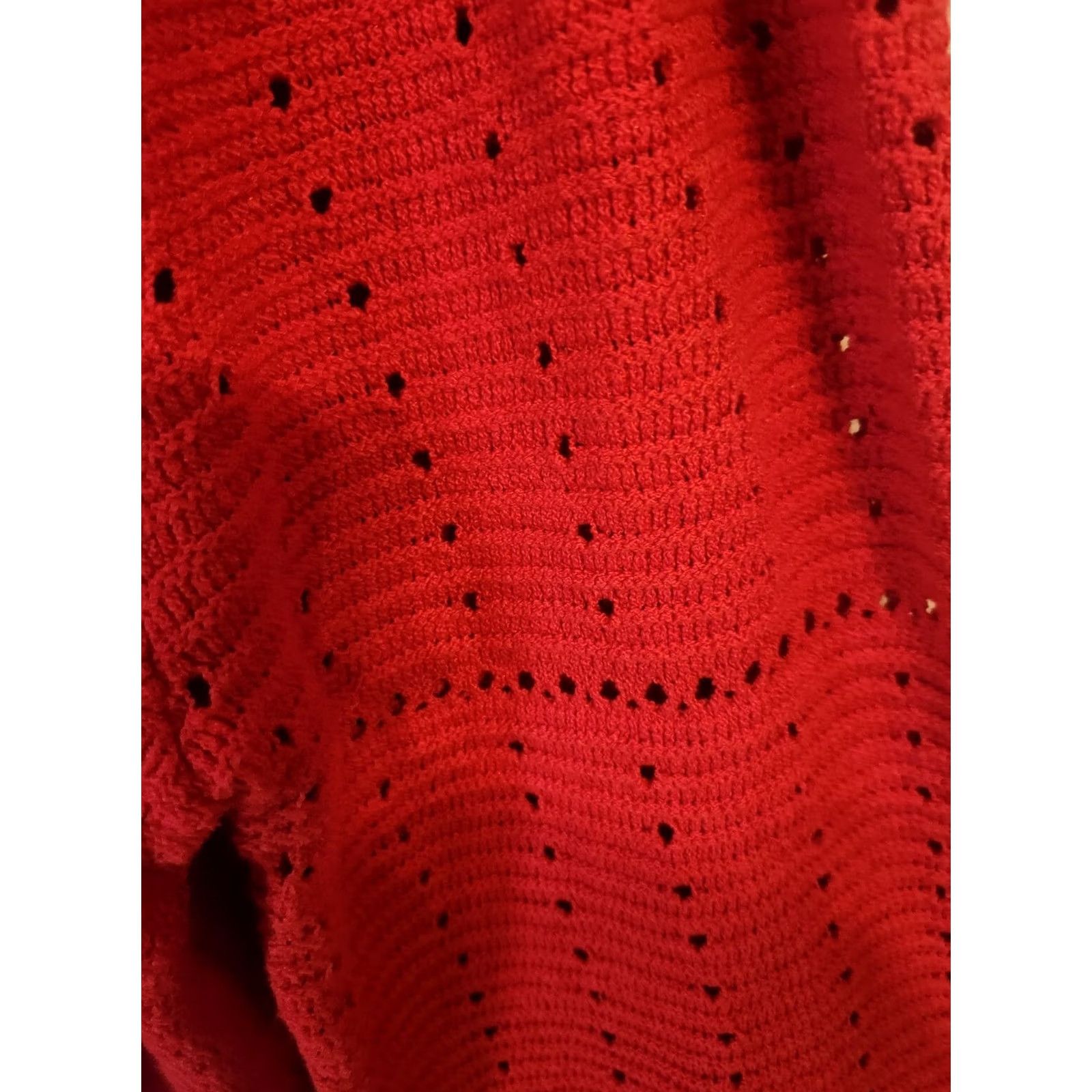 Vintage VINTAGE Knox Rose Sweater Shirt 4X Red Womens Pullover Hipie Boho Knit Button? Size XXL / US 16-18 / IT 52-54 - 4 Thumbnail