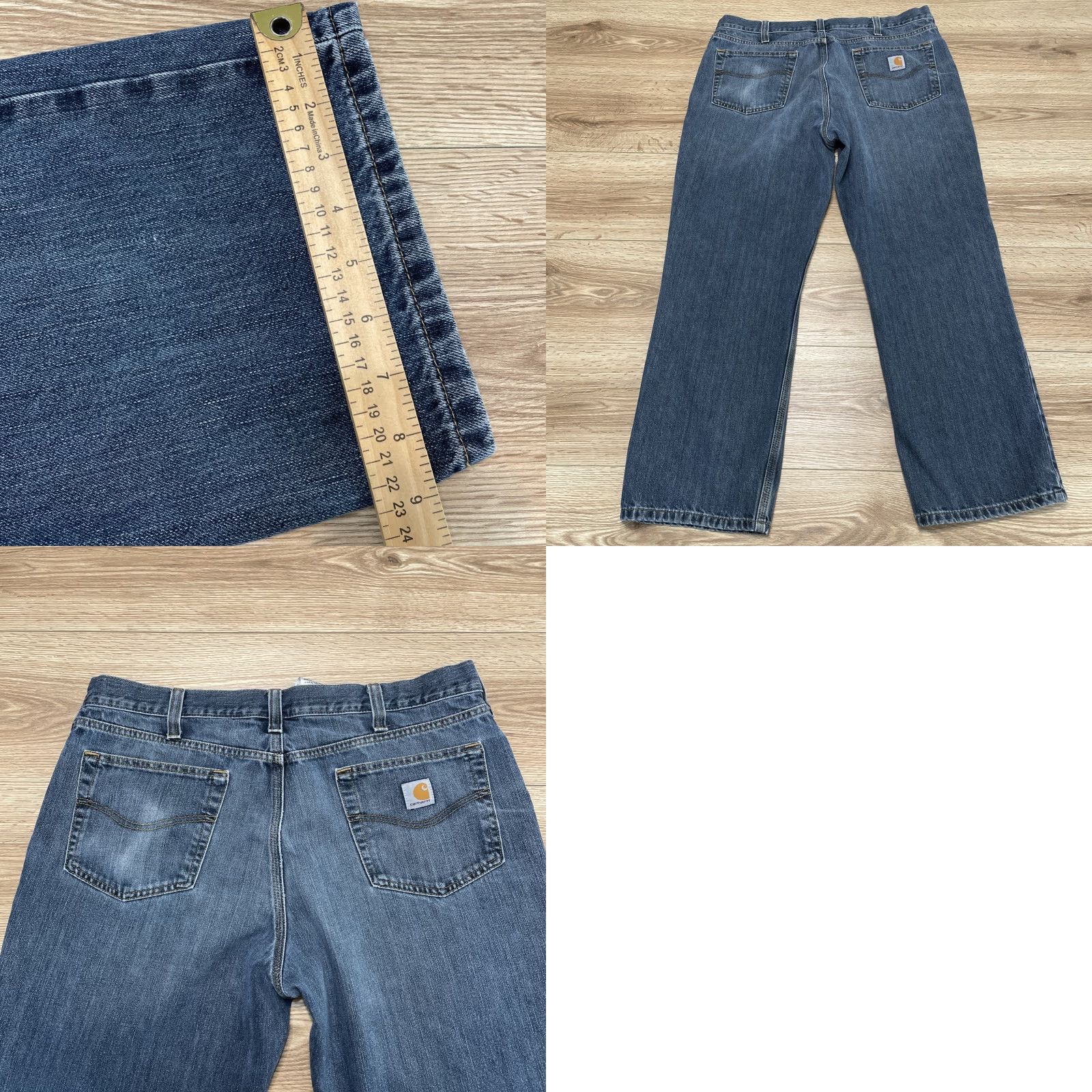 Carhartt Men's Carhartt Jeans 38x30 Straight Leg Relaxed Fit Denim Cotton Blend Mens Casual Durable Size US 38 / EU 54 - 8 Thumbnail