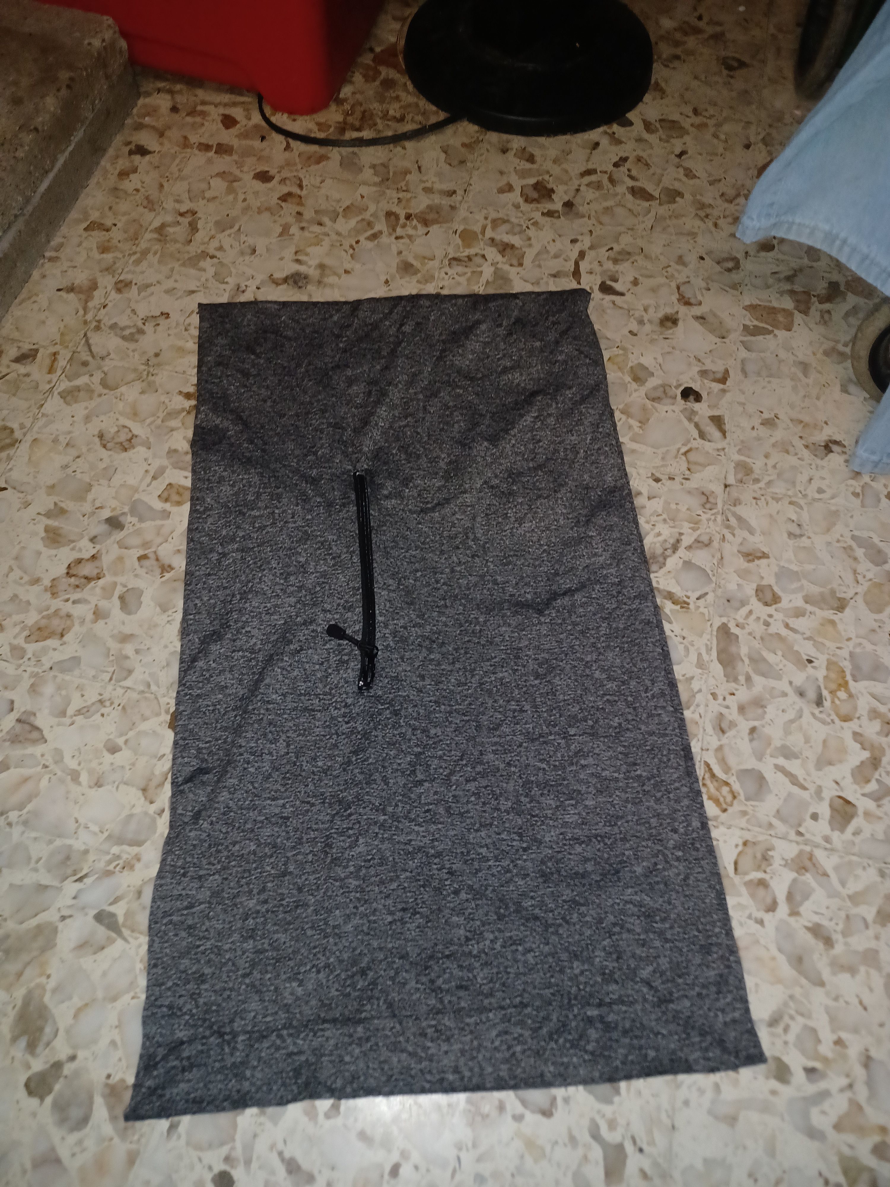 Other Infinity Scarf with Hidden Zip Pocket About 15" x 54" Gray Size ONE SIZE - 1 Thumbnail