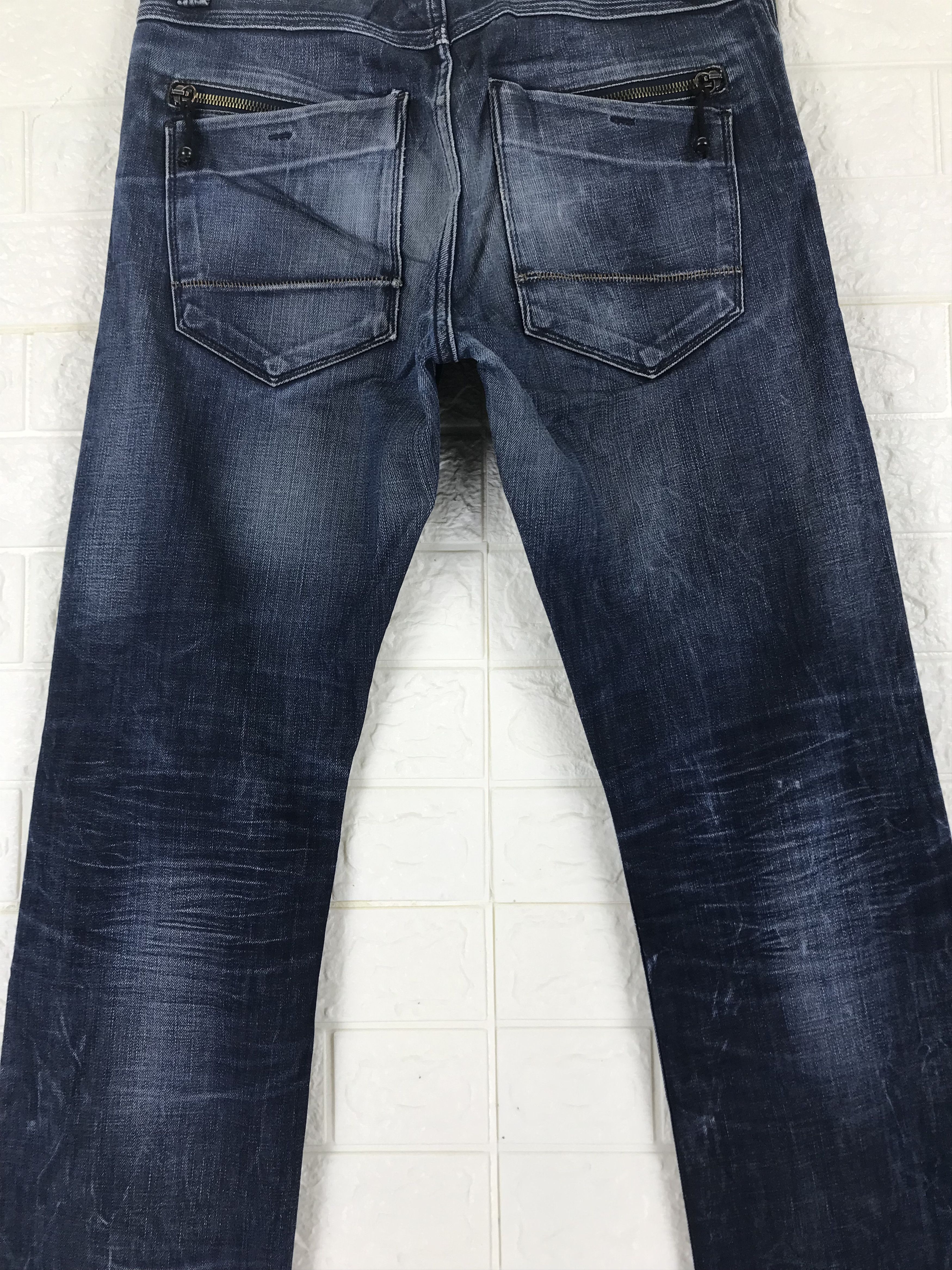 Japanese Brand Vintage Back Number Japanese Blue Jeans Size US 30 / EU 46 - 7 Thumbnail