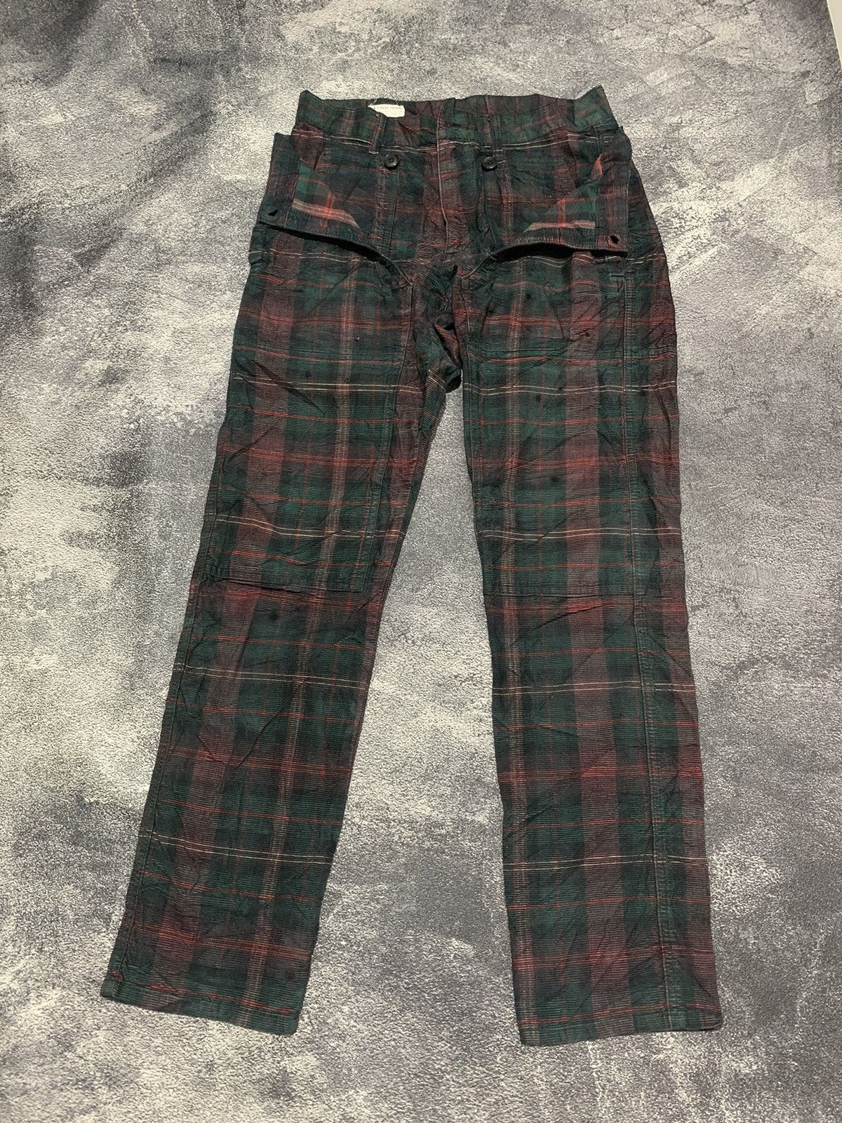 Final Home Final home x issey miyake corduroy pants tartan Size US 30 / EU 46 - 2 Thumbnail
