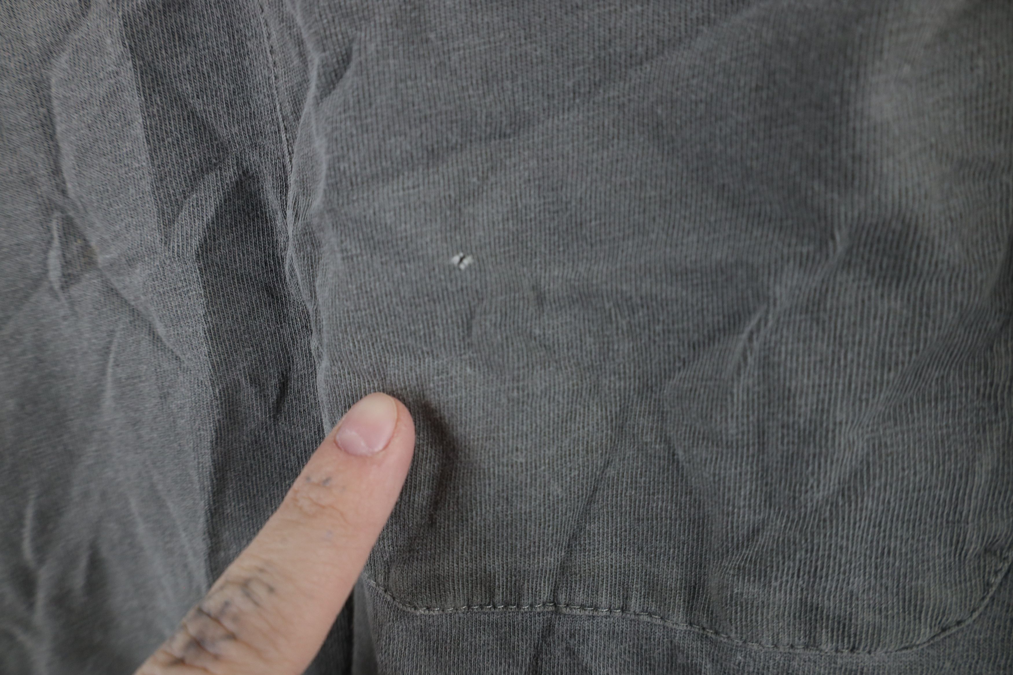 Cabelas Vintage 90s Cabelas Blank Stonewash Pocket T-Shirt Size US L / EU 52-54 / 3 - 5 Thumbnail