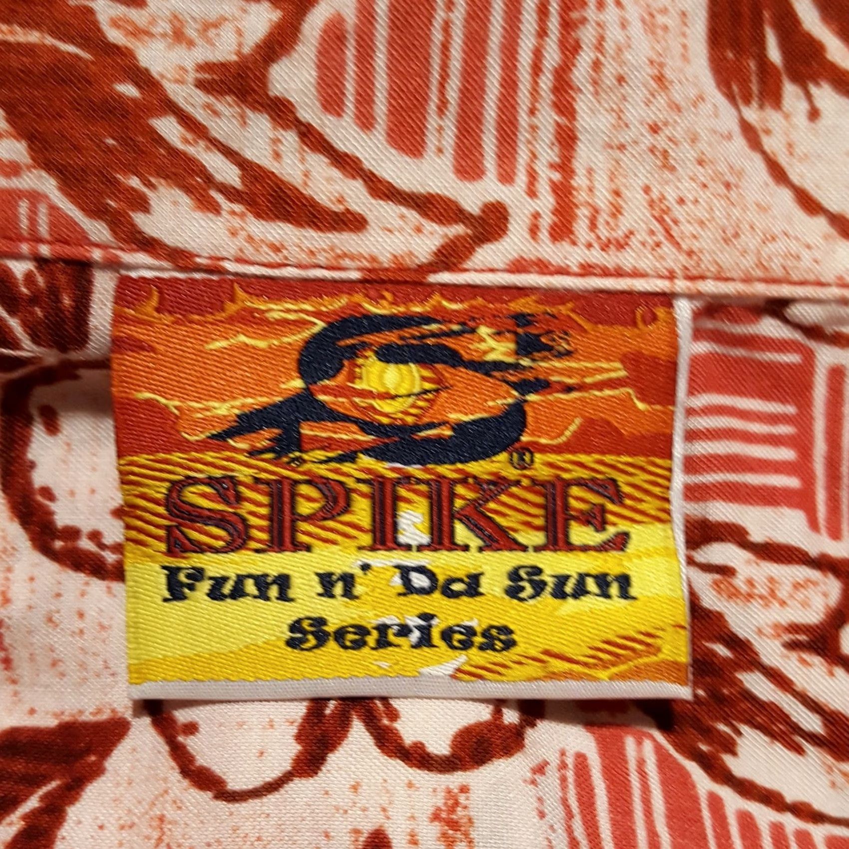 Vintage VINTAGE Spike Hawaiian Button-Up Shirt XS? No Wait XL Men’s Floral 90s Island Aloha Beach Camp Shirt Pink Short Sleeve Size US XL / EU 56 / 4 - 6 Thumbnail