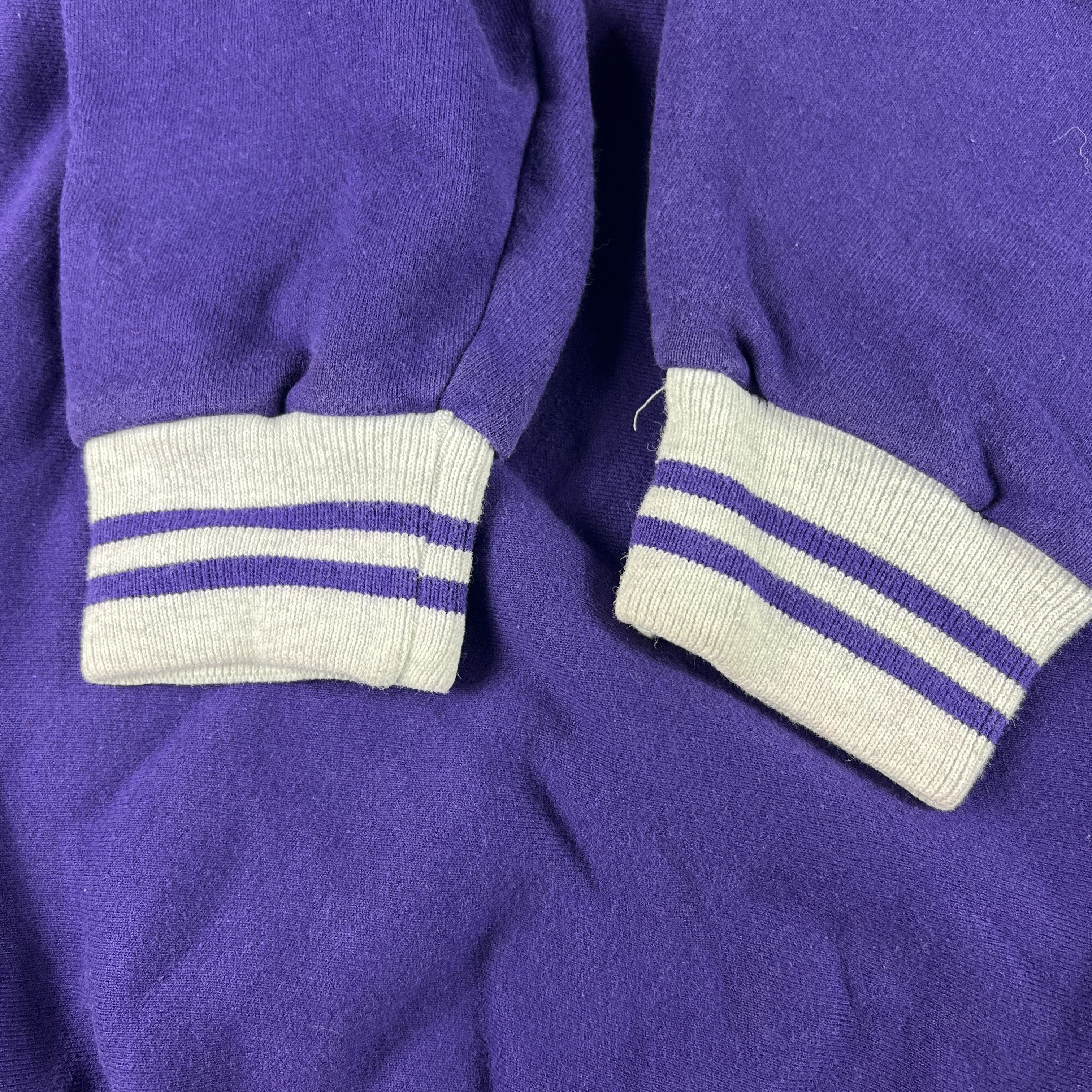 Public School × Vintage VTG 90s Strasburg Rams Virginia Sweatshirt Purple Crewneck Size US XL / EU 56 / 4 - 4 Thumbnail