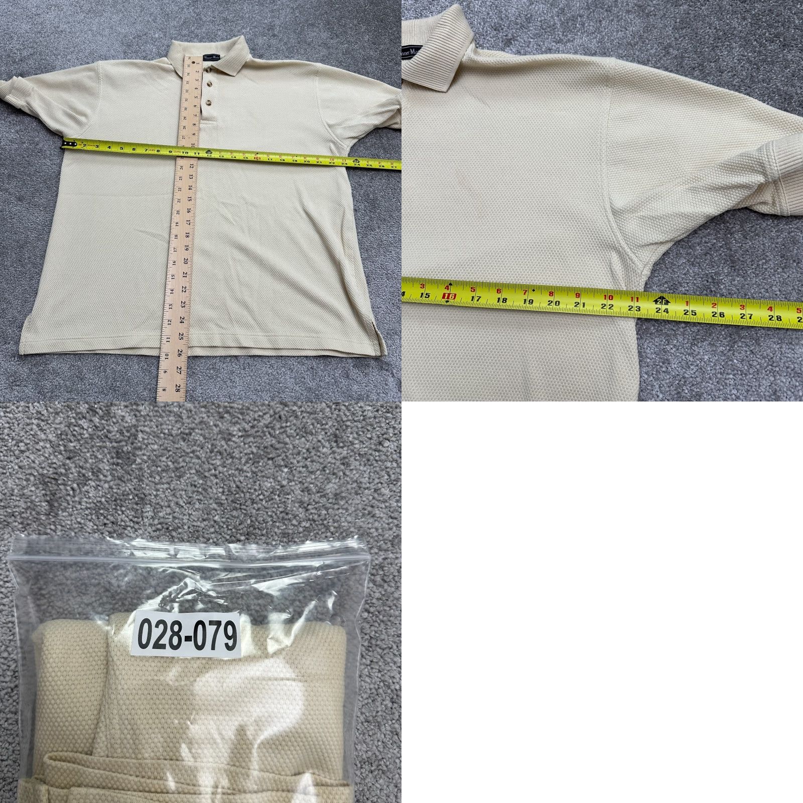 Vintage Winner Mate Polo Shirt Mens Large Beige Short Sleeve Cotton Blend Casual Golf Size US L / EU 52-54 / 3 - 8 Thumbnail