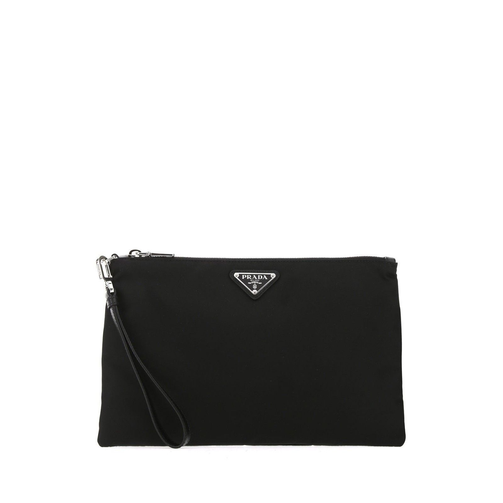 Prada PRADA Black Re-Nylon Clutch Handbag New And Authentic Size ONE SIZE - 1 Thumbnail