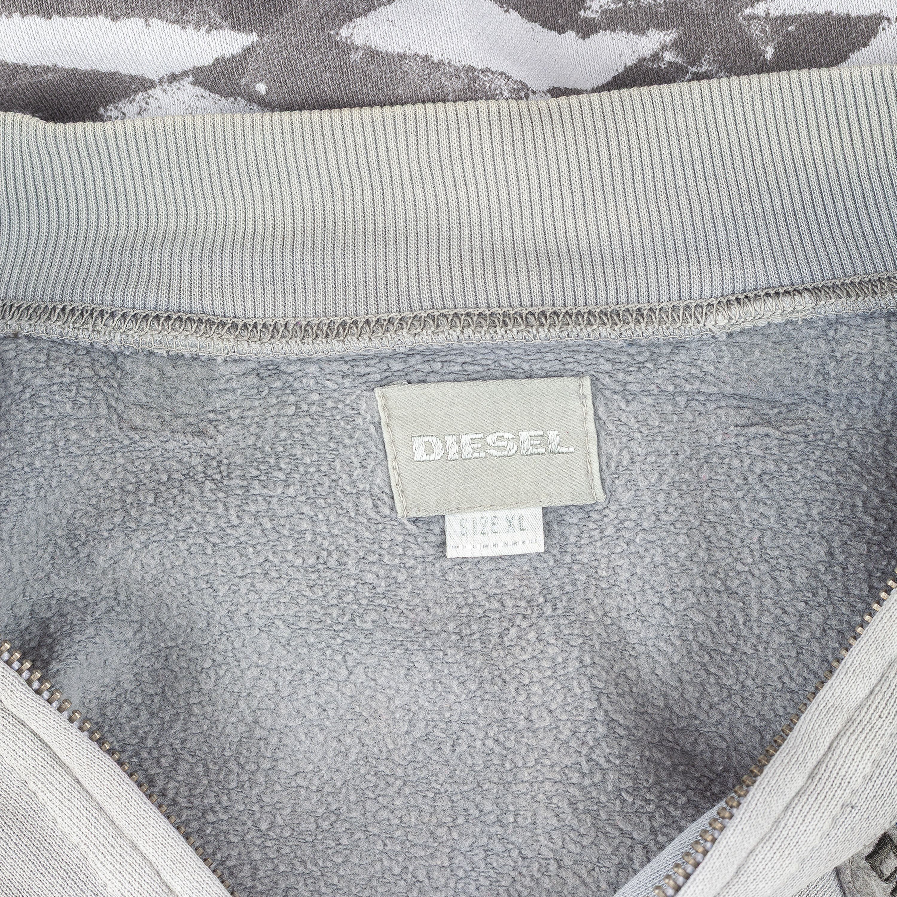 Diesel Diesel Zip Up Gray Checkered Hooded Jacket Size US XL / EU 56 / 4 - 6 Thumbnail