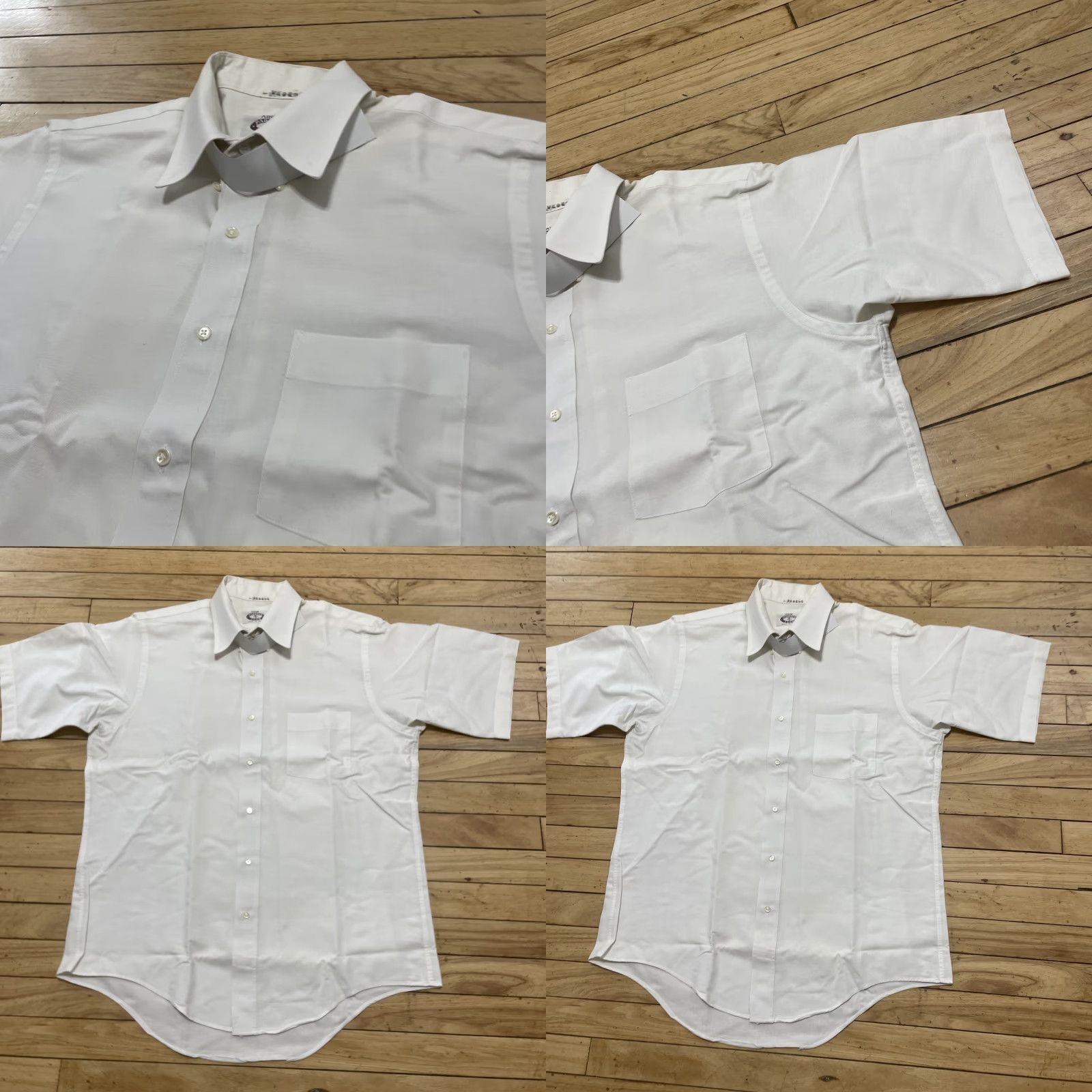 Arrow VINTAGE Arrow paddock club Men Shirt White 16.5 34 USA Short Sleeve Button-Up Collared Pocketed Oxford Cotton Regular 100% Cotton Mens Size US M / EU 48-50 / 2 - 10 Thumbnail