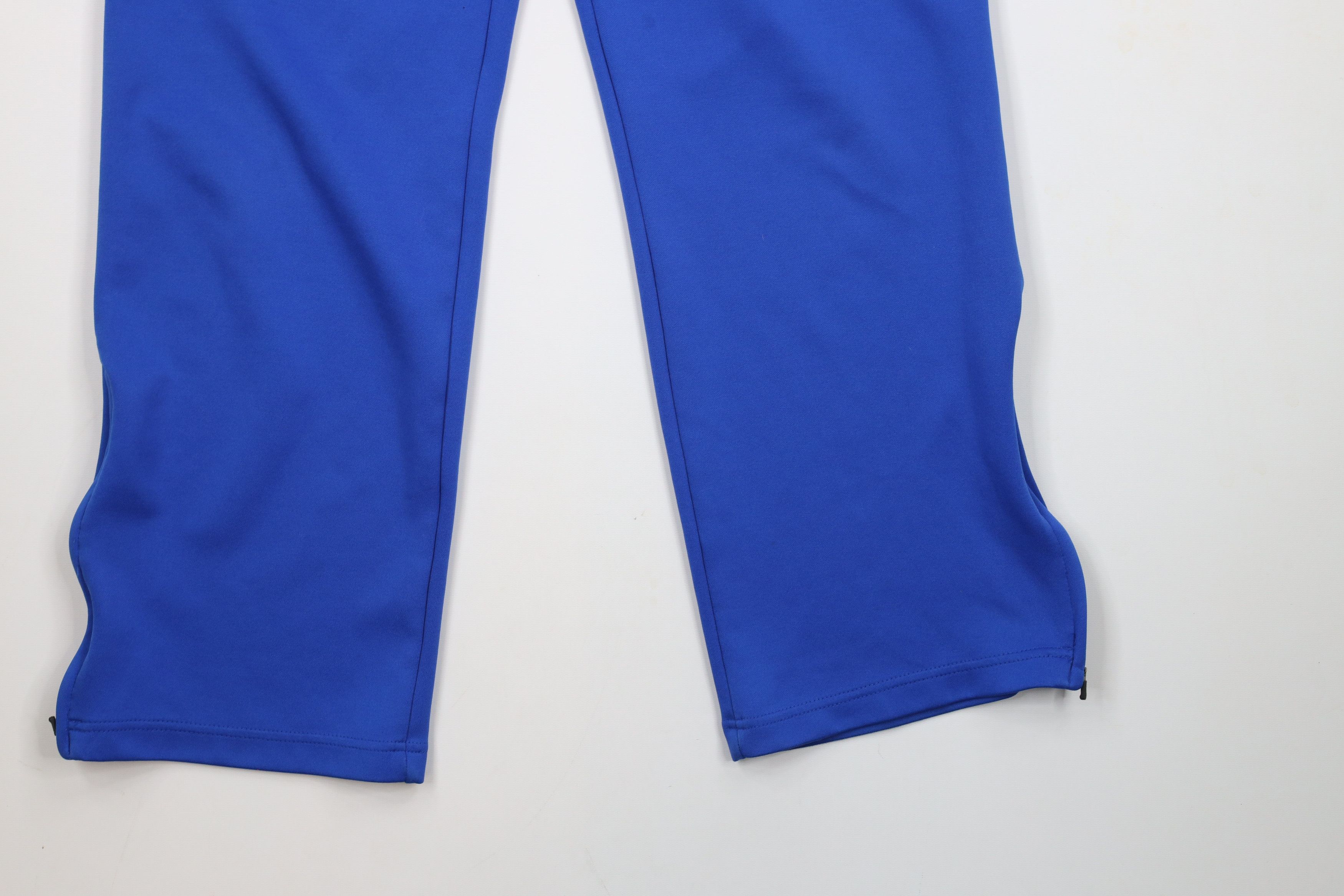 Nike × Vintage Vintage Nike Mini Swoosh Wide Leg Sweatpants Royal Blue Size US 34 / EU 50 - 5 Thumbnail