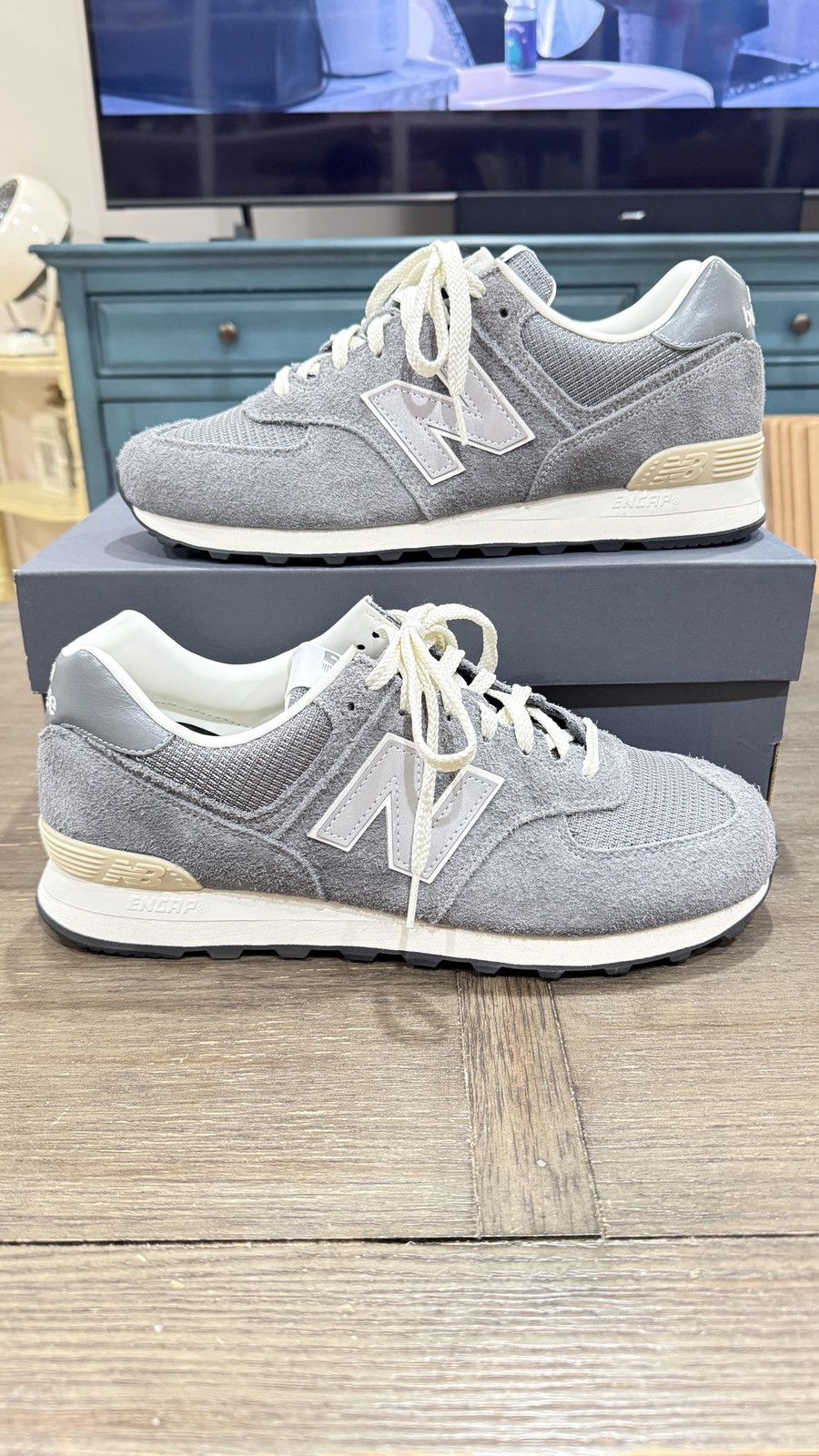 New Balance New Balance x Pottery 574 PremiumSoft Grey U574GG2 Size 11 Size US 11 / EU 44 - 2 Thumbnail