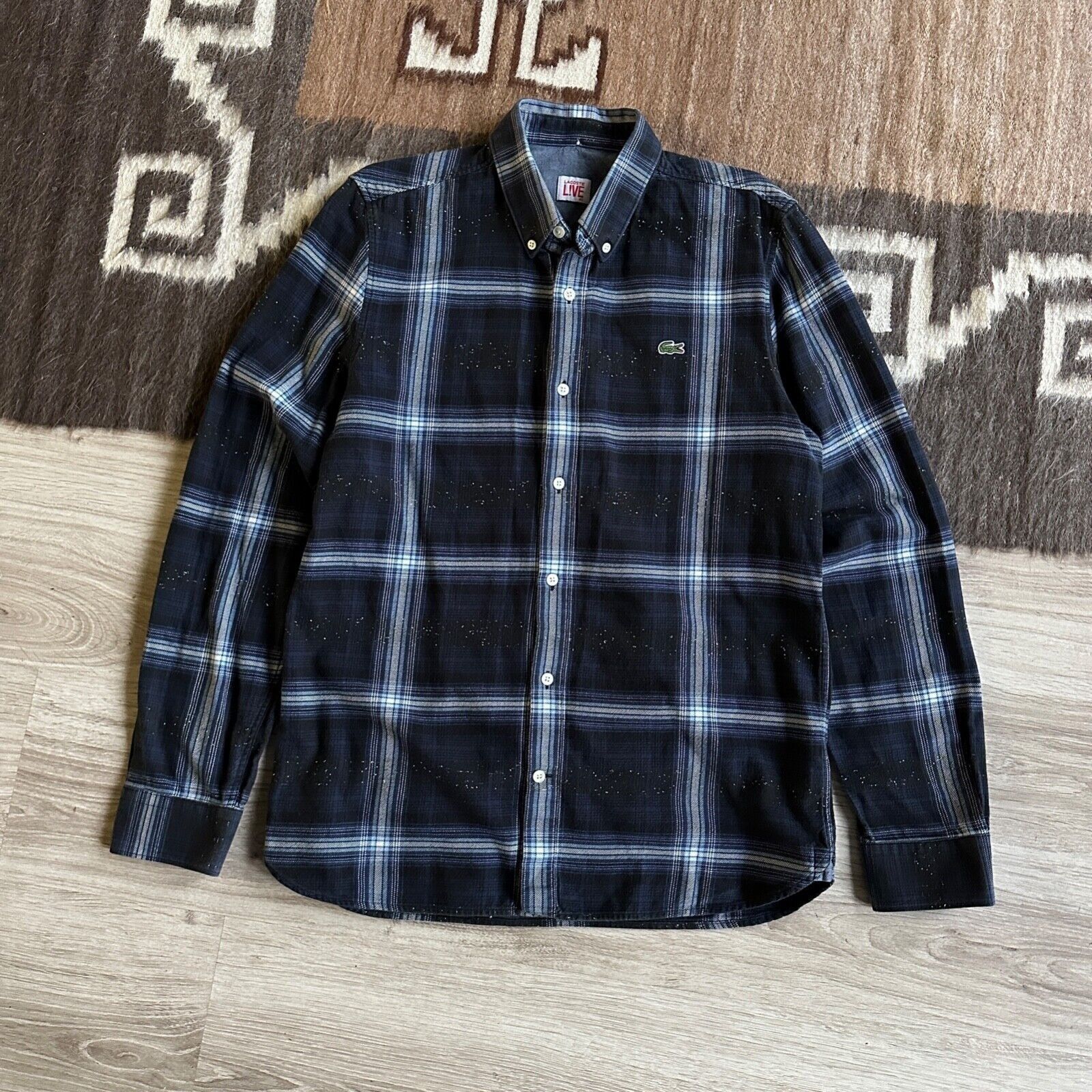 Lacoste Lacoste Live Check Casual Shirt 8339AC Size US L / EU 52-54 / 3 - 2 Thumbnail