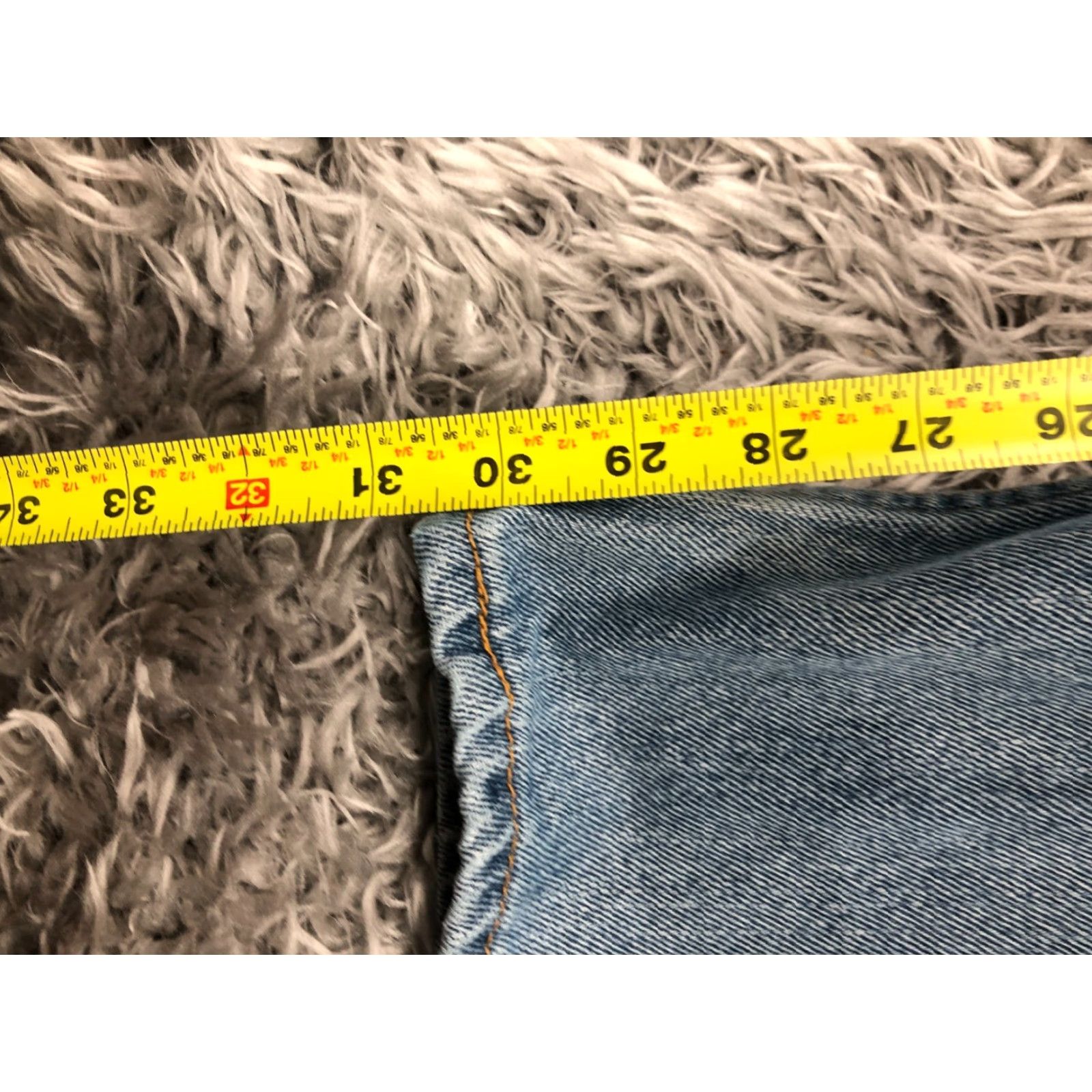 Levi's Levi's 550 Jeans Relaxed Straight Mens Size 36x32 Blue Medium Wash Distressed No Vintage No Size US 36 / EU 52 - 3 Thumbnail