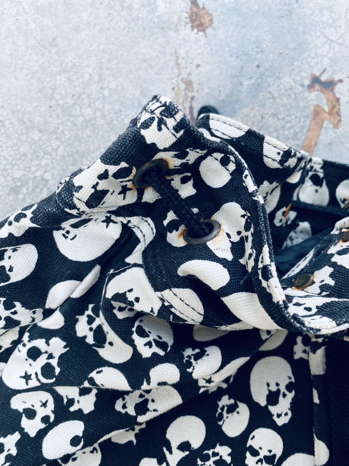 Vintage Vintage Fabric Connection Skull FullPrint Backpack Size ONE SIZE - 17 Thumbnail