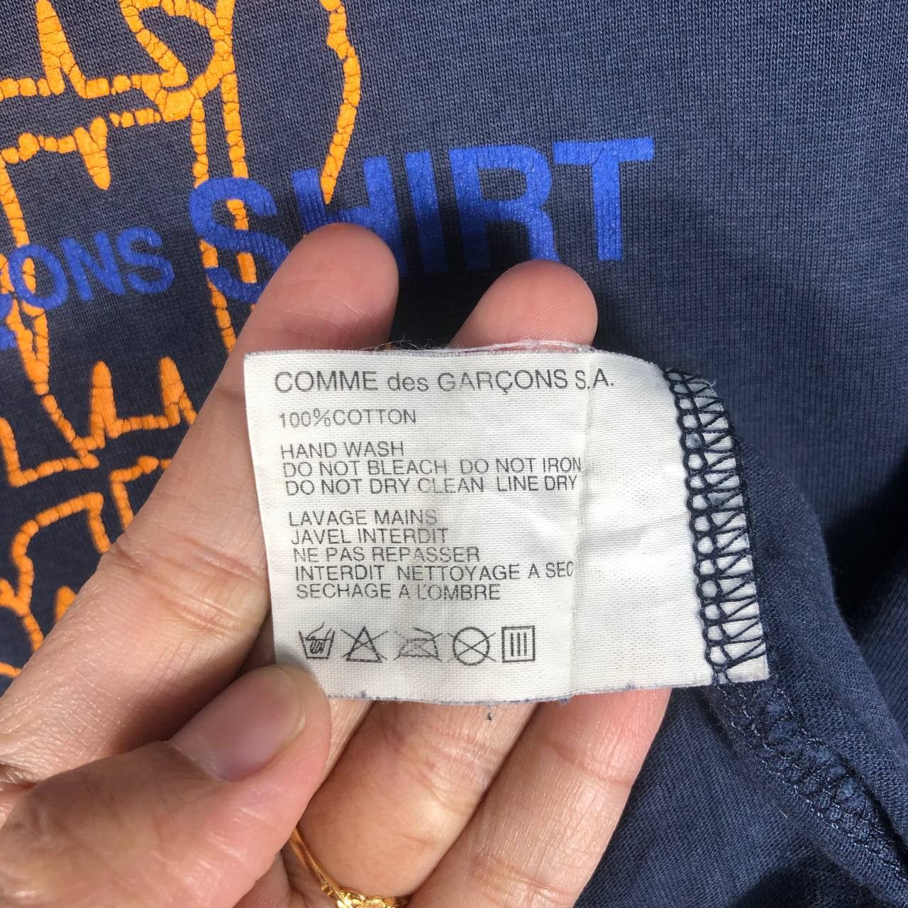 Comme des Garcons × Vintage Vintage Comme des Garcons Long Sleeve T-Shirt Size US L / EU 52-54 / 3 - 8 Thumbnail