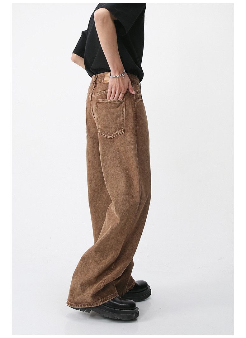 Japanese Brand × Jean Brown loose simple retro casual denim trousers Size US 32 / EU 48 - 5 Thumbnail