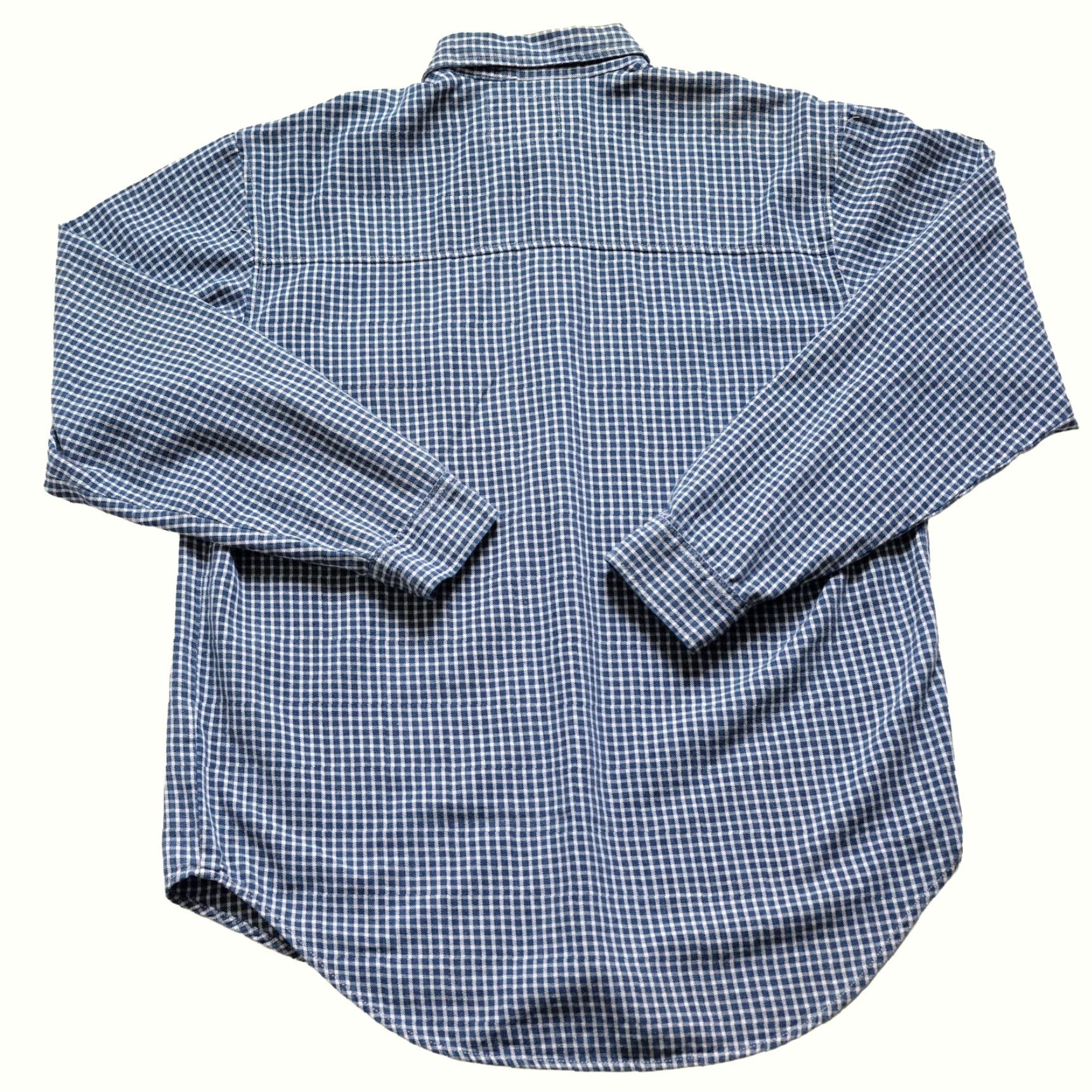 Levi's VINTAGE Levi's Button-Up Shirt 90s Flannel Plaid Cotton Blue L Men Cowboy Casual Shirt 1997 PAIR PIT TO PIT 25" LENGTH 33" SLEEVE 21" MENS Size US L / EU 52-54 / 3 - 3 Thumbnail