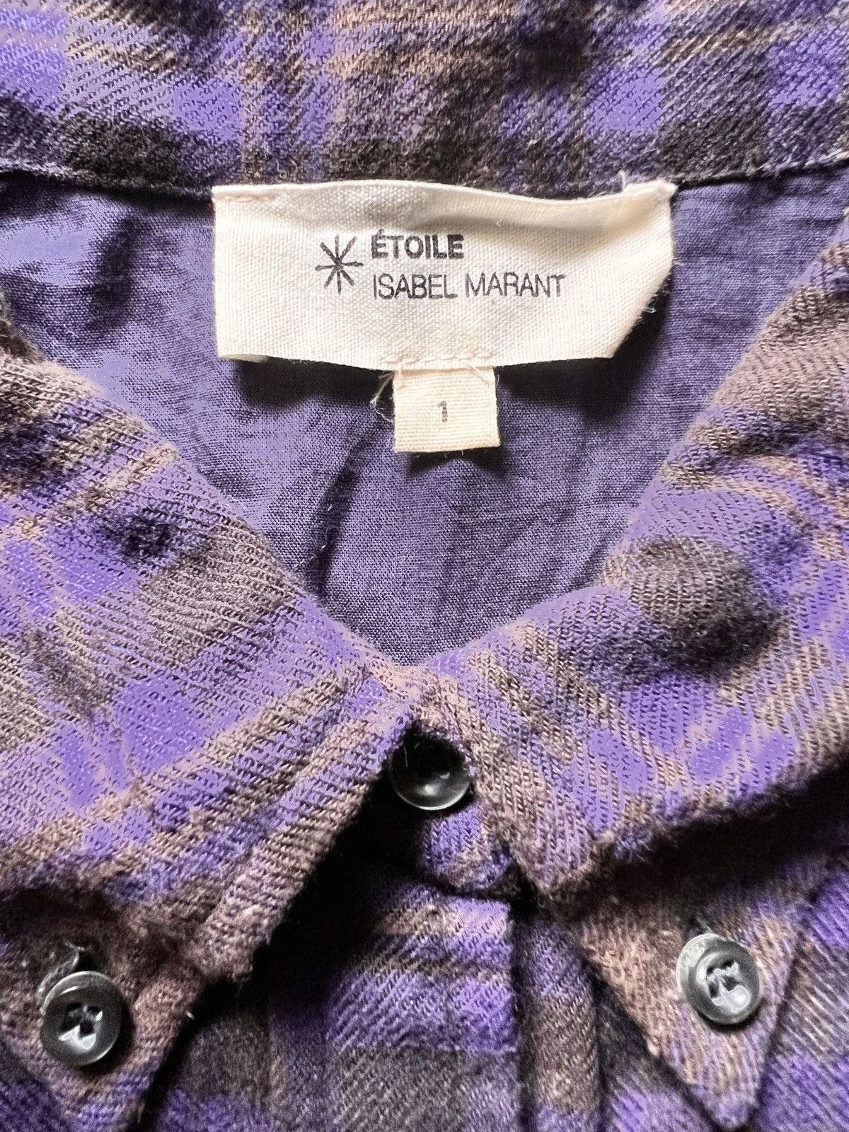 Isabel Marant × Isabel Marant Etoile Isabel Marant Etoile Checked Cotton Long Dress Shirt Size S / US 4 / IT 40 - 8 Thumbnail