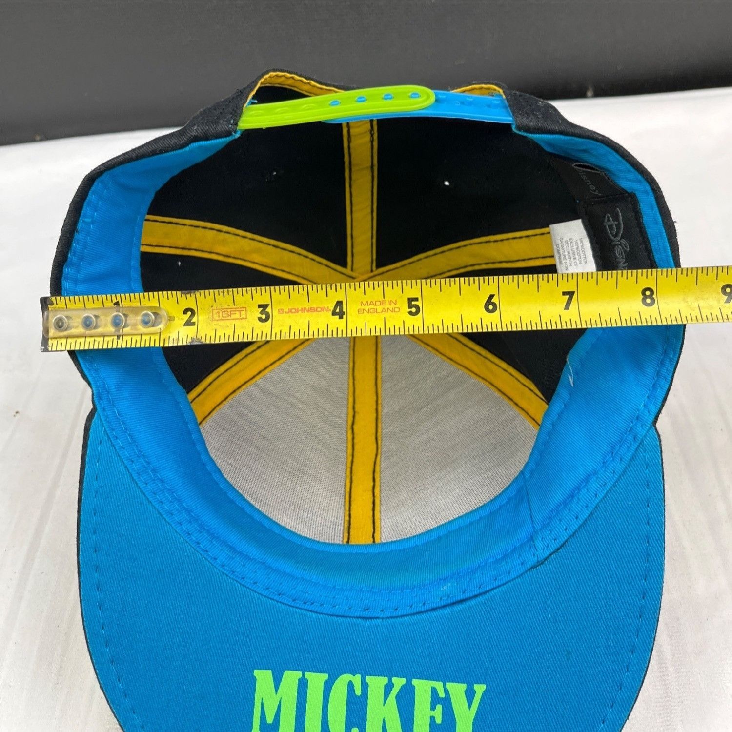 Disney Disney Unisex Black/Neon Mickey Mouse Hat/Cap SKU 4315 Size ONE SIZE - 7 Thumbnail