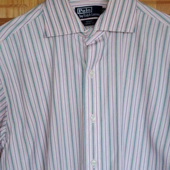 Polo Ralph Lauren Polo by Ralph Lauren Regent Classic Fit LS Striped Button Do Size US L / EU 52-54 / 3 - 3 Thumbnail