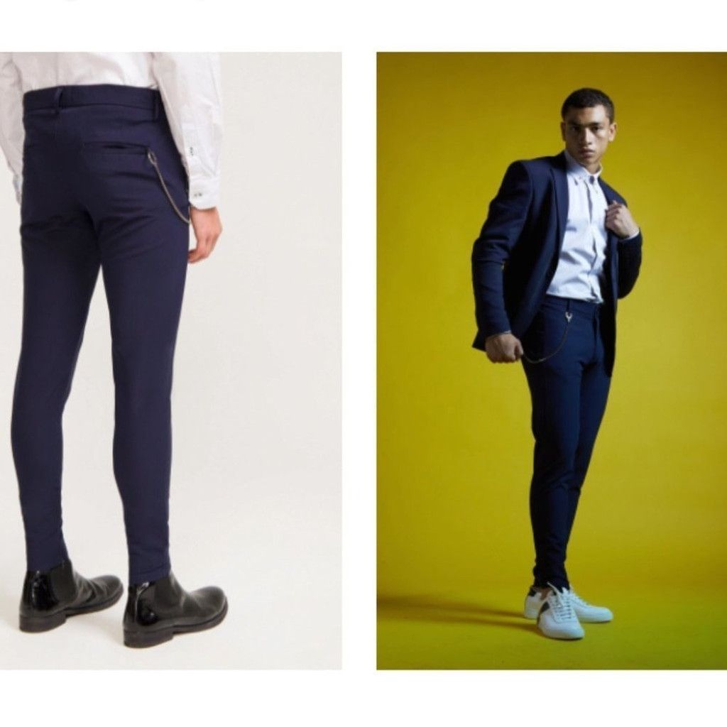 Other NWT Ron Tomson Lightweight TAILORED TROUSER NAVY: Size 3XL Size US 33 - 3 Thumbnail