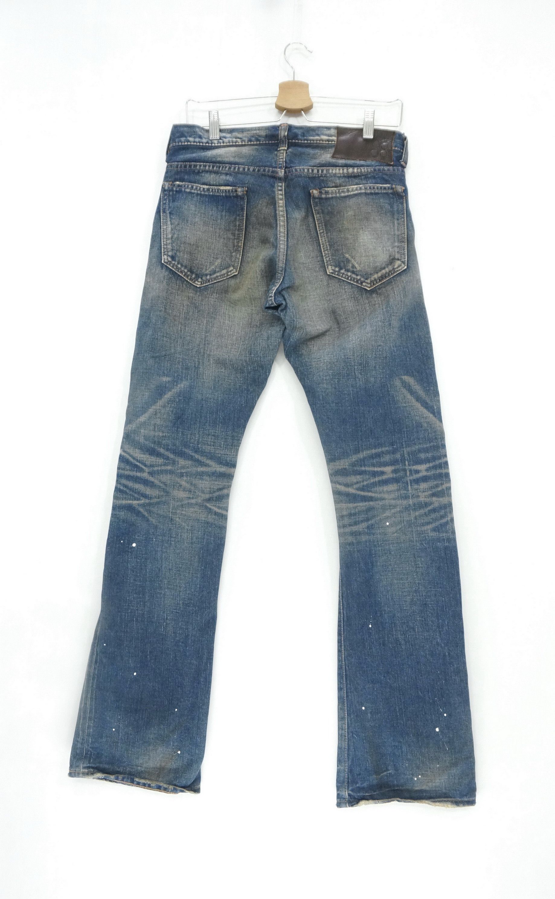 If Six Was Nine 🔴JOHN BULL🔴 Mudwash Distressed Selvedge Vintage Jeans Size US 30 / EU 46 - 3 Thumbnail