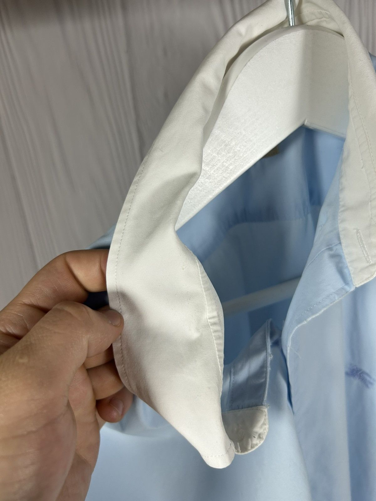 Burberry Burberry Brit Blue/White Shirt Size L Size US L / EU 52-54 / 3 - 12 Thumbnail