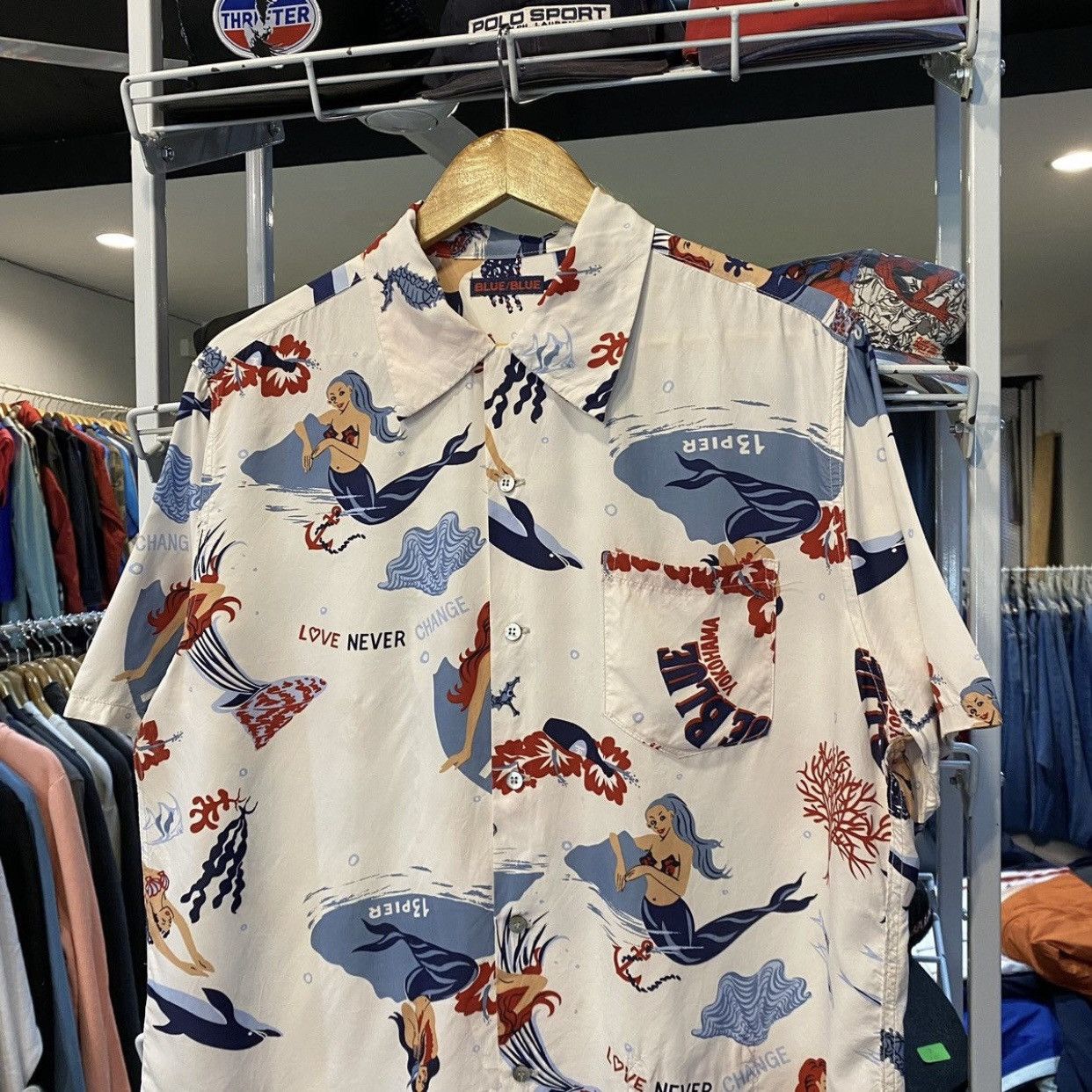 Blue Blue Japan Blue Blue Japan HRMarket Yokohama Mermaid Shirt Size US M / EU 48-50 / 2 - 3 Thumbnail
