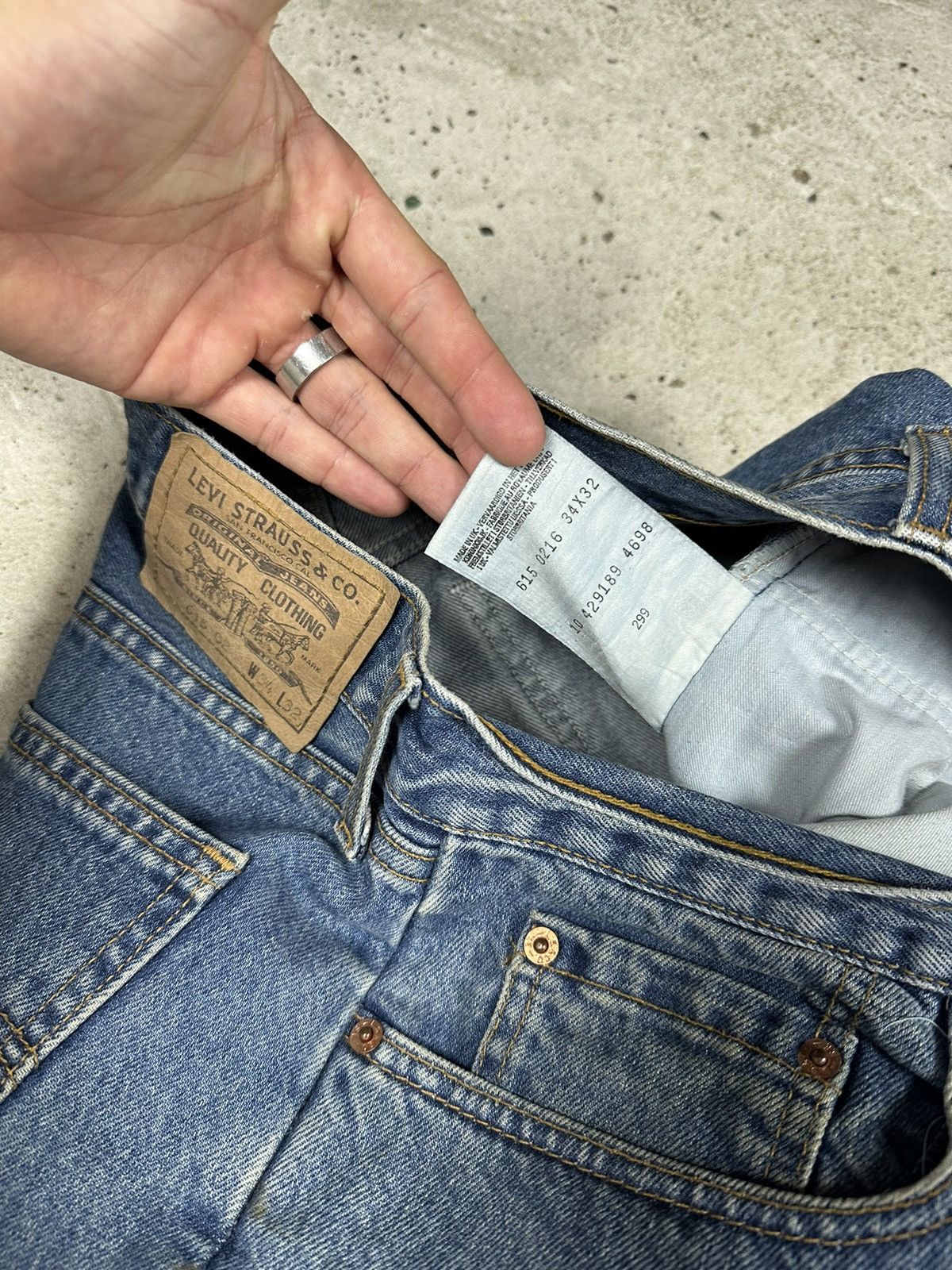 Levi's × Vintage Vintage 1998 Levi’s 615 02 Orange Tab Denim Pants Jeans Size US 33 - 10 Thumbnail