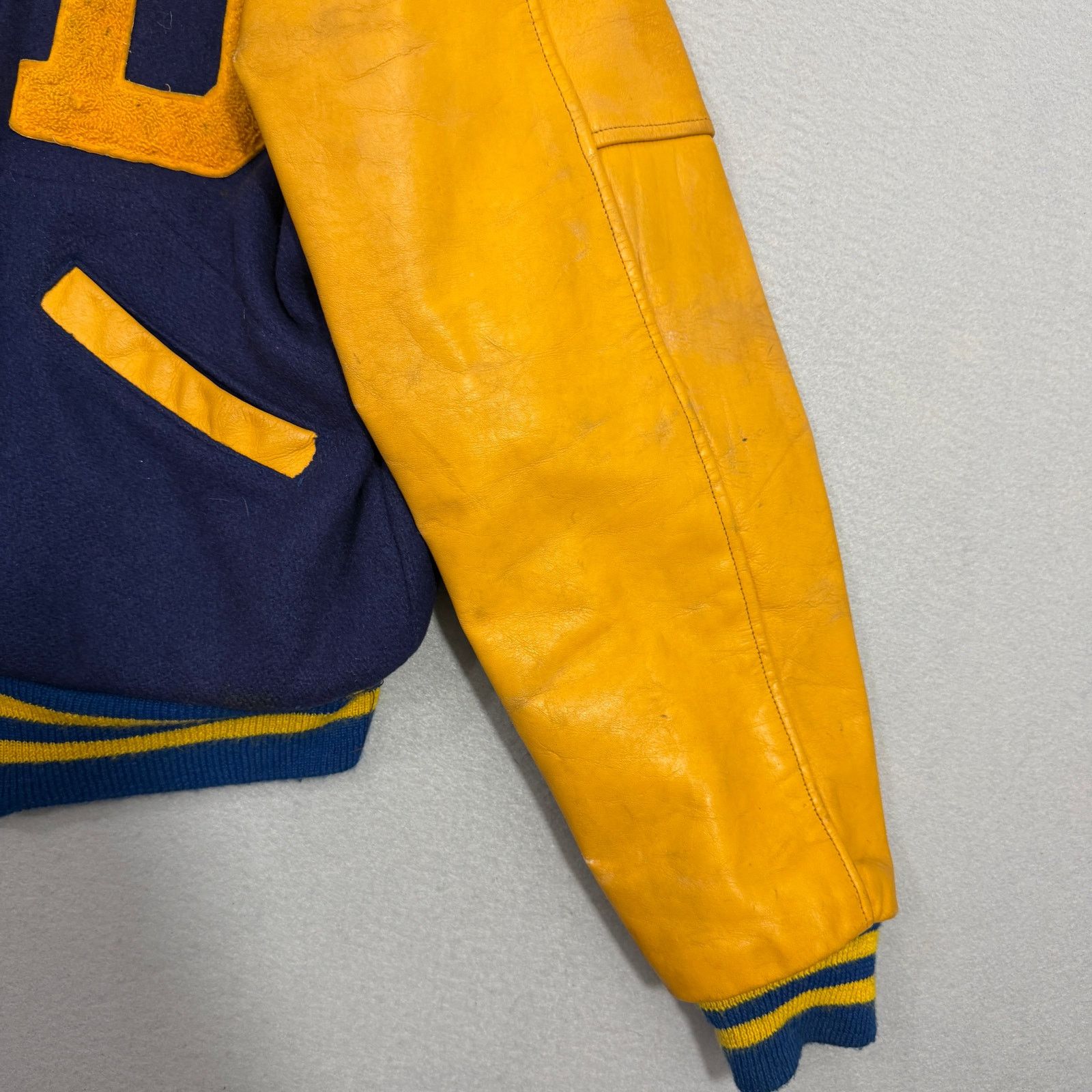 Vintage Vintage 1950s 60s Dewitt Panthers Varsity Jacket 42 L Blue Size US L / EU 52-54 / 3 - 6 Thumbnail
