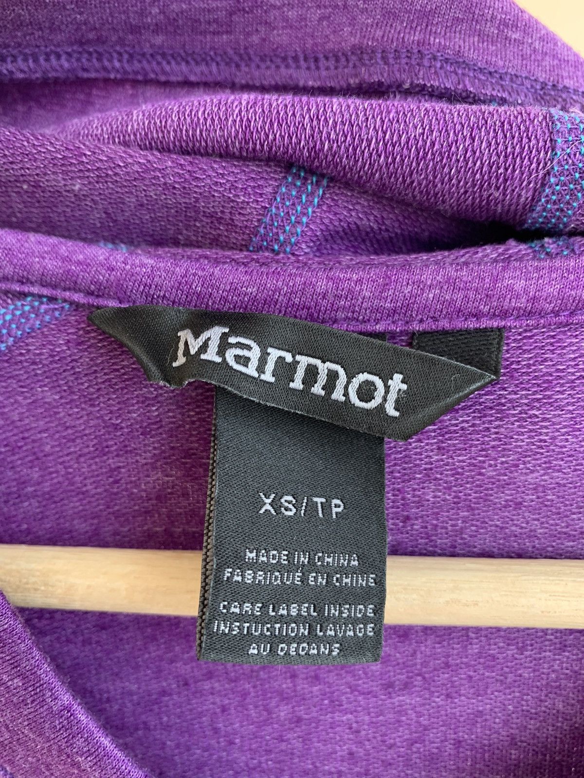 Marmot Marmot V-Neck Lightweight Polyester Tencel Hoodie Size XS / US 0-2 / IT 36-38 - 9 Thumbnail