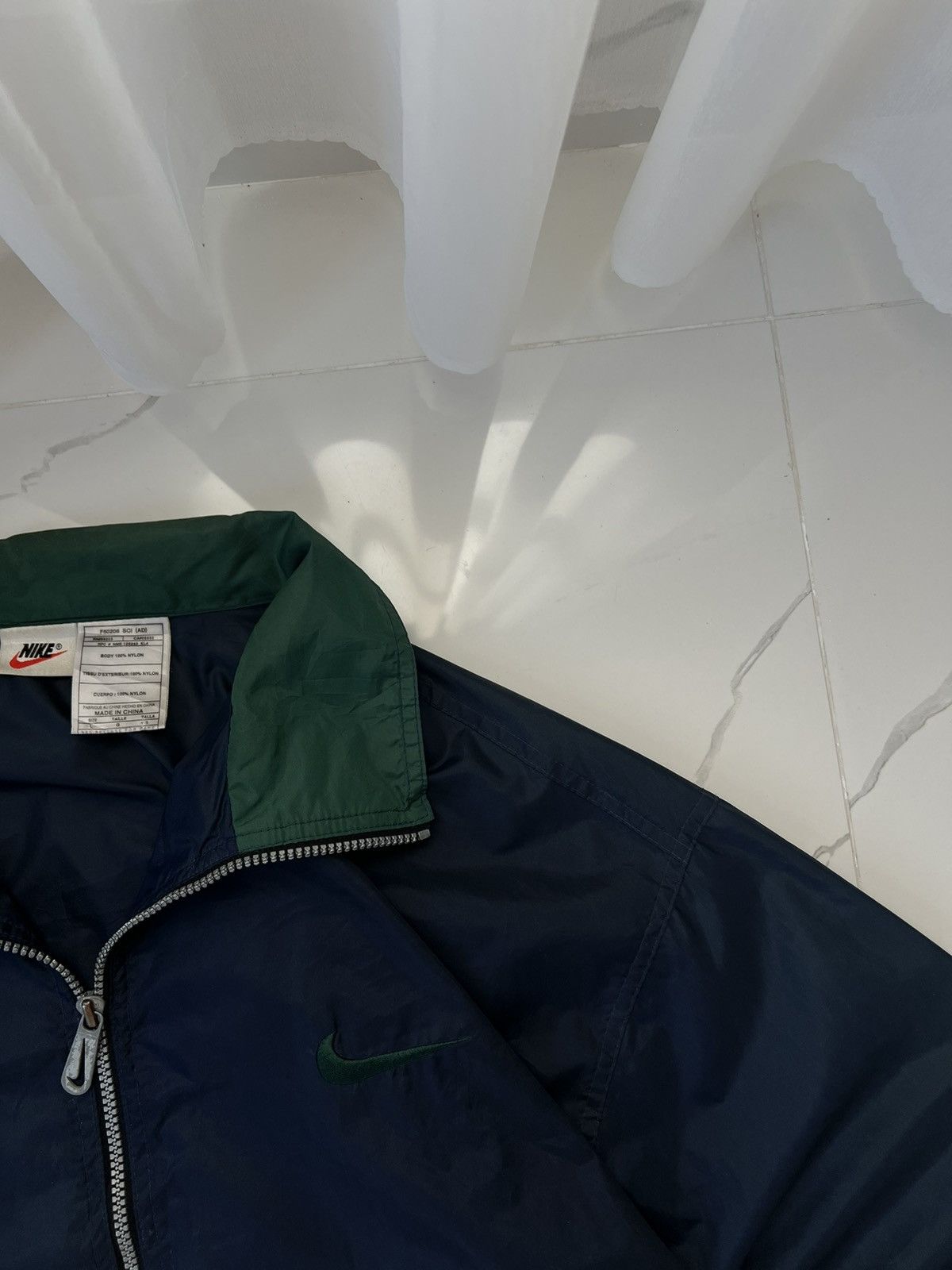 Nike × Vintage 90's NIKE BACK SWOOSH Y2K TRACK JACKET RARE GORPCORE Size US L / EU 52-54 / 3 - 5 Thumbnail