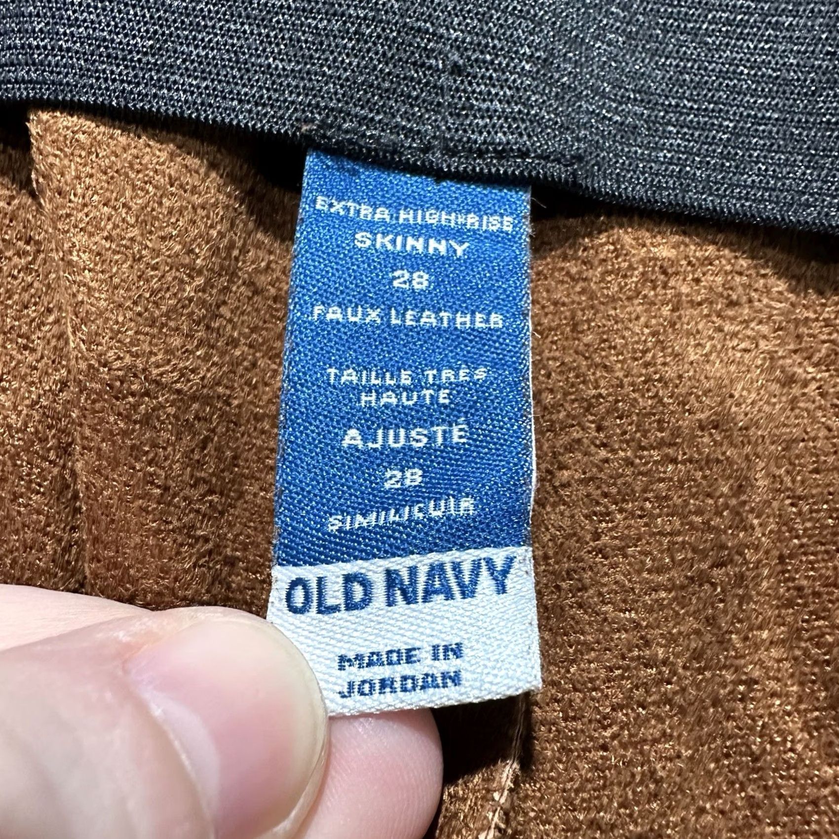 Old Navy Old Navy Pants Womens 28 Cognac Brown Faux Leather Skinny High-Waisted EUC N/A Size 28" / US 6 / IT 42 - 5 Thumbnail