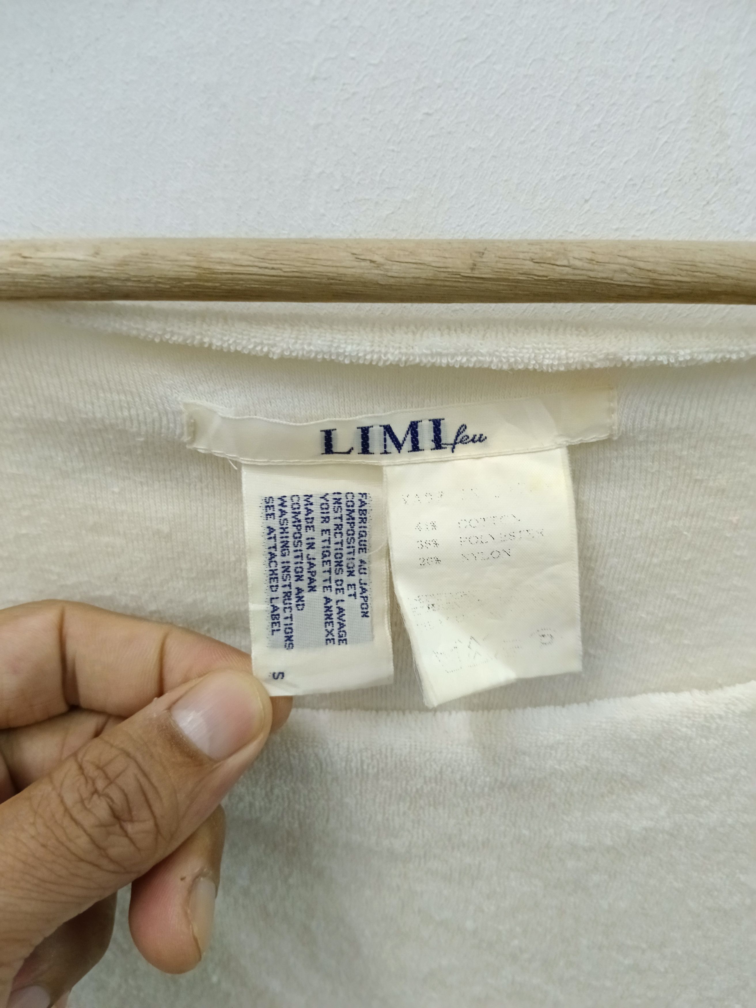Limi Feu LIMI feu Terry Cloth Boat Neck Top Size S / US 4 / IT 40 - 4 Thumbnail