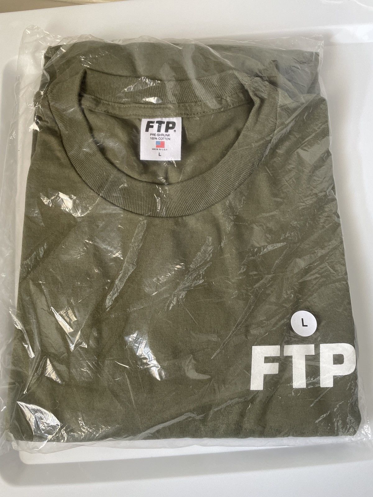 Fuck The Population FTP OLIVE LOGO TEE Size US L / EU 52-54 / 3 - 2 Thumbnail