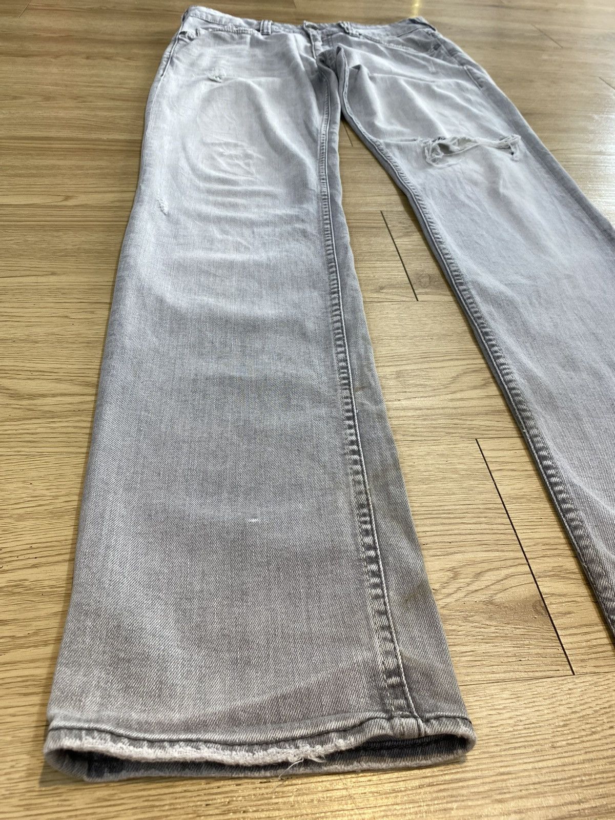 Japanese Brand Vintage Japanese Brand Straight Cut Faded Distressed Denim Size US 31 - 3 Thumbnail