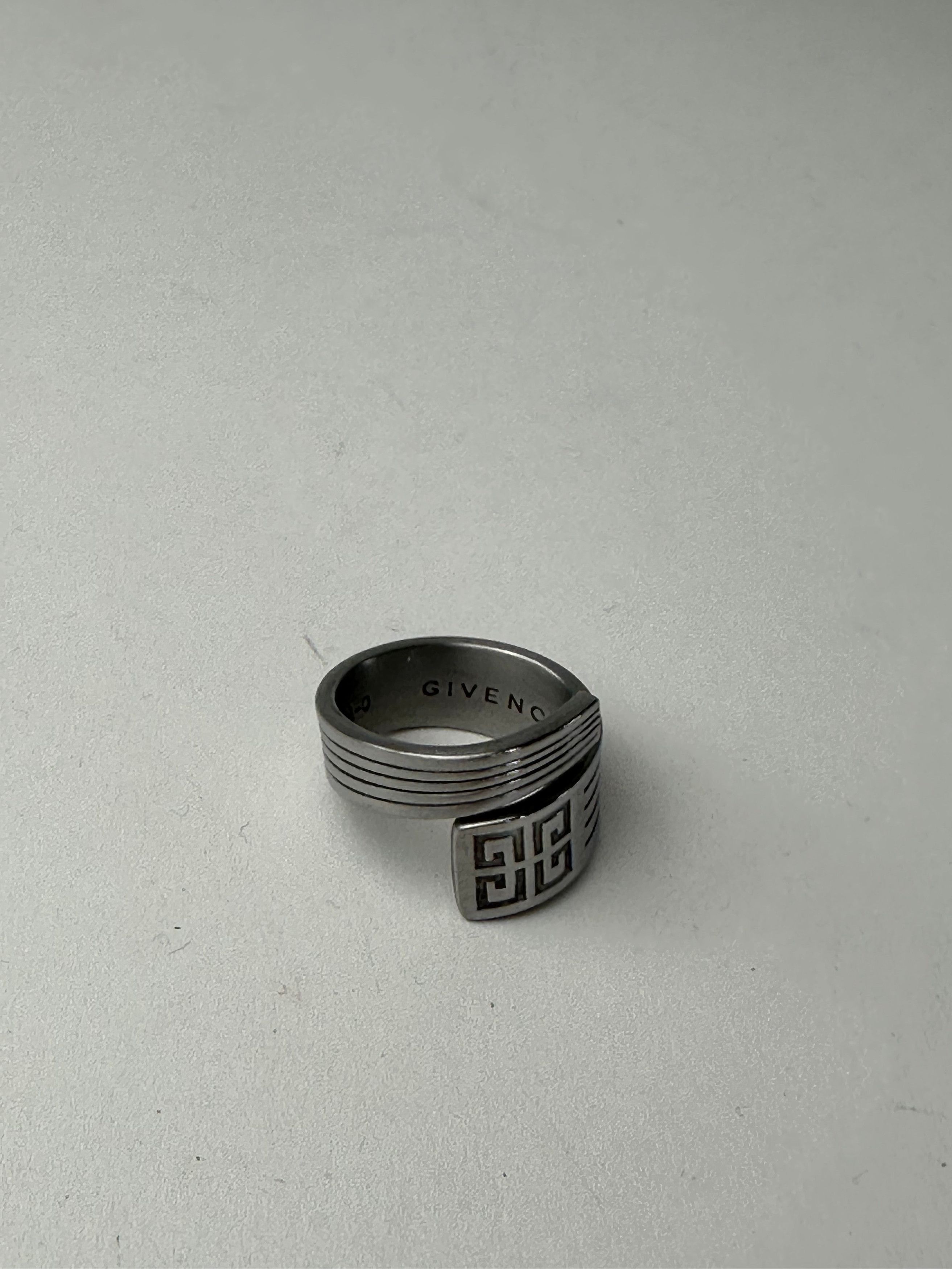 Givenchy Vintage Steel Ring Anthracite Size ONE SIZE - 1 Thumbnail
