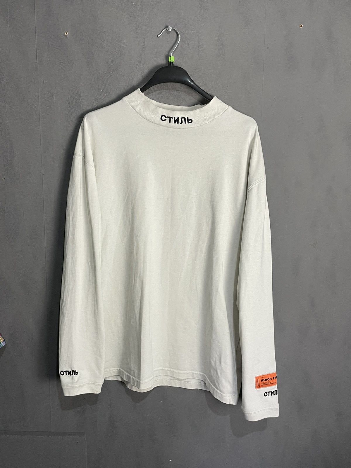 Heron Preston Heron Preston Long Sleeve Mock Neck Size US M / EU 48-50 / 2 - 1 Thumbnail