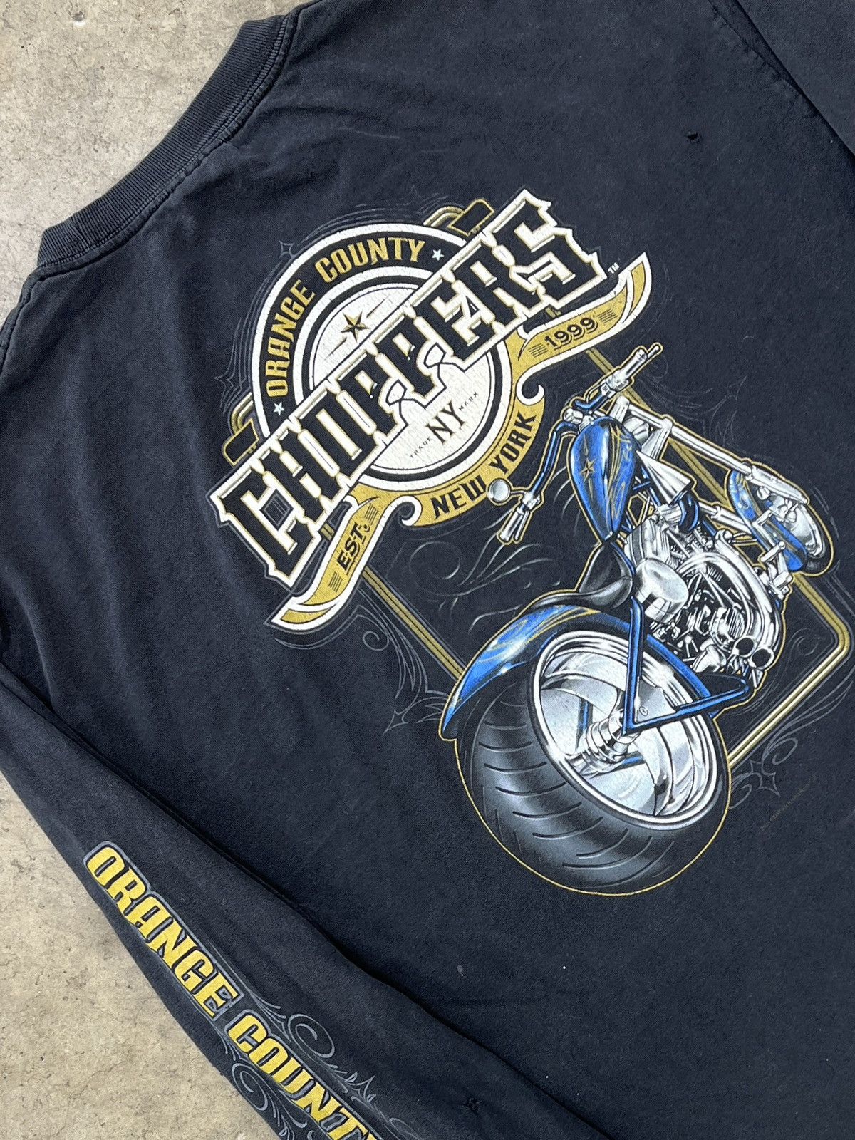 Vintage 2005 Choppers Orange County Motorcycle Tee XL